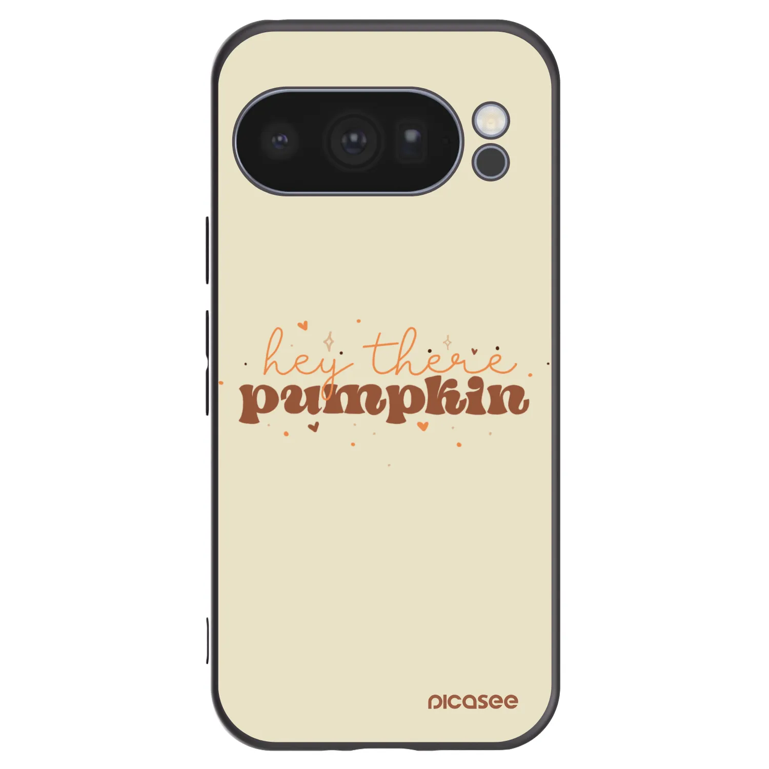 Picasee Μαύρη θήκη σιλικόνης για Google Pixel 10 Pro - Hey there pumpkin