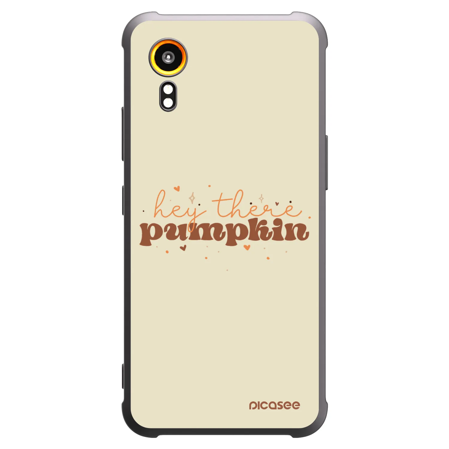 Picasee Μαύρη θήκη σιλικόνης για Samsung Galaxy XCover 7 - Hey there pumpkin
