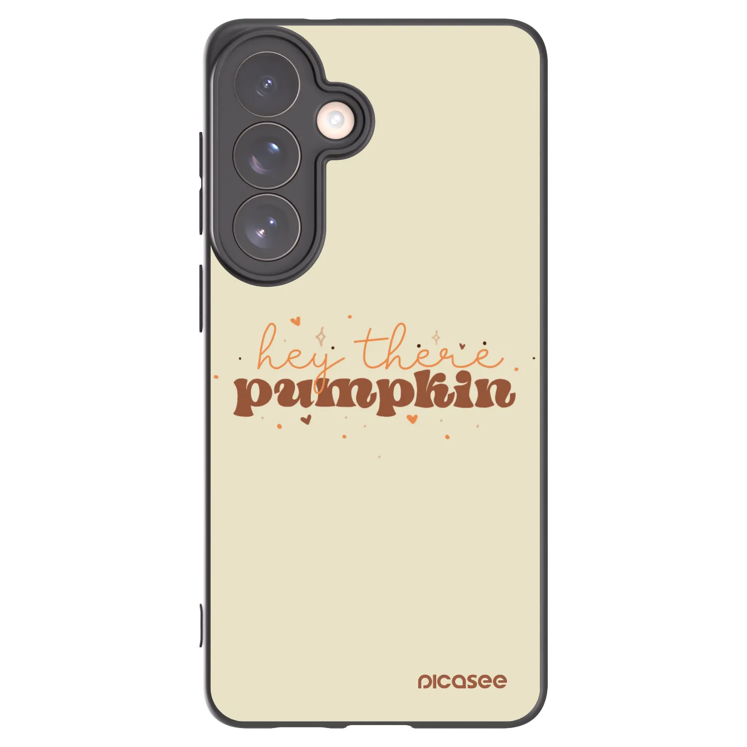 Picasee Μαύρη θήκη σιλικόνης για Samsung Galaxy S26+ - Hey there pumpkin