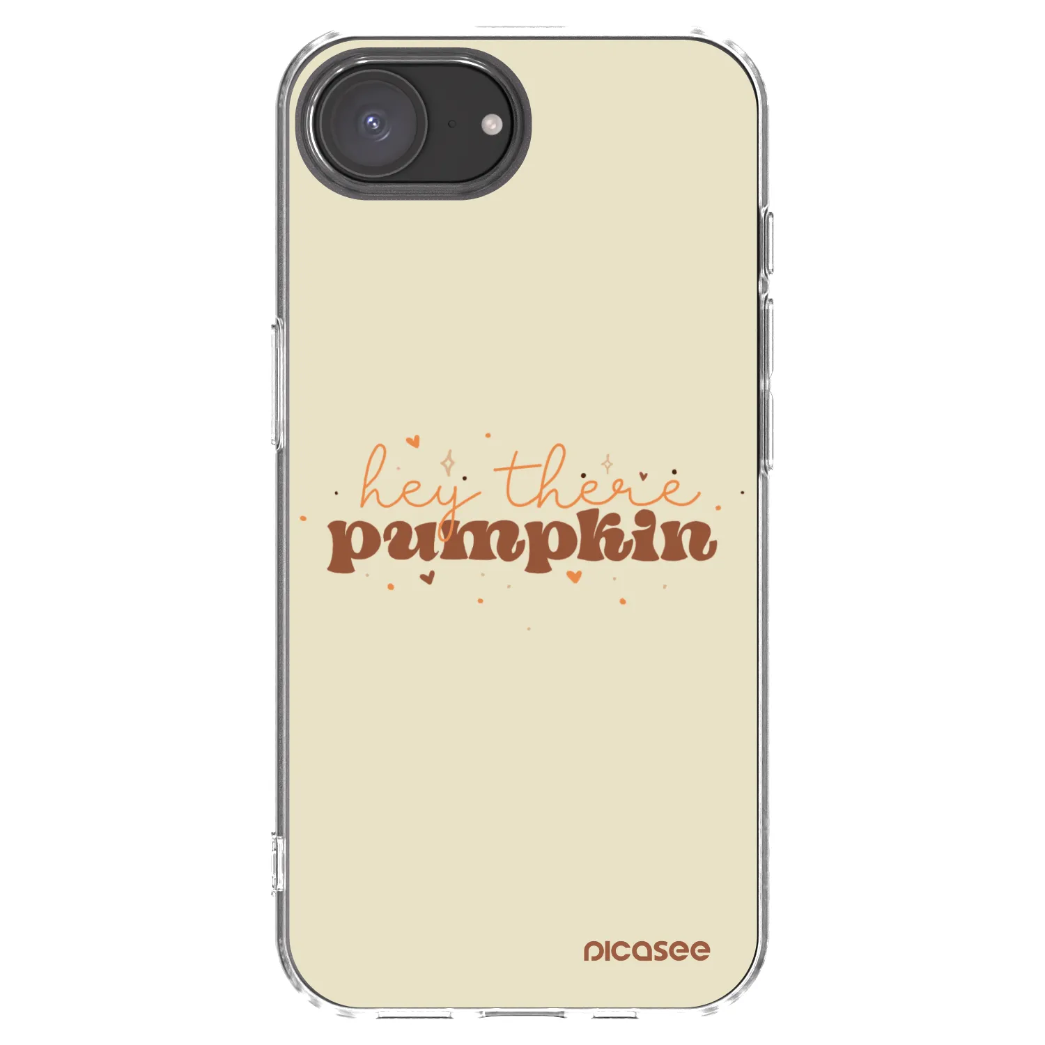 Picasee διαφανής θήκη σιλικόνης Apple iPhone 17e - Hey there pumpkin