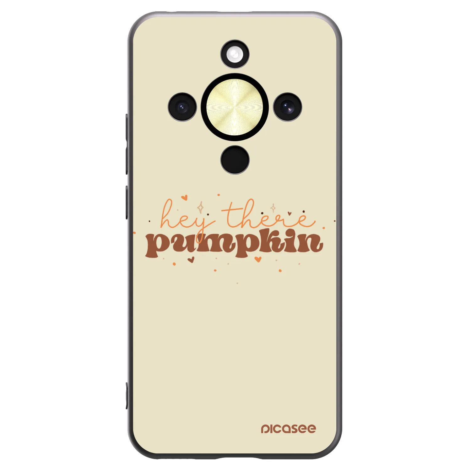 Picasee Μαύρη θήκη σιλικόνης για Honor Magic8 Lite 5G - Hey there pumpkin