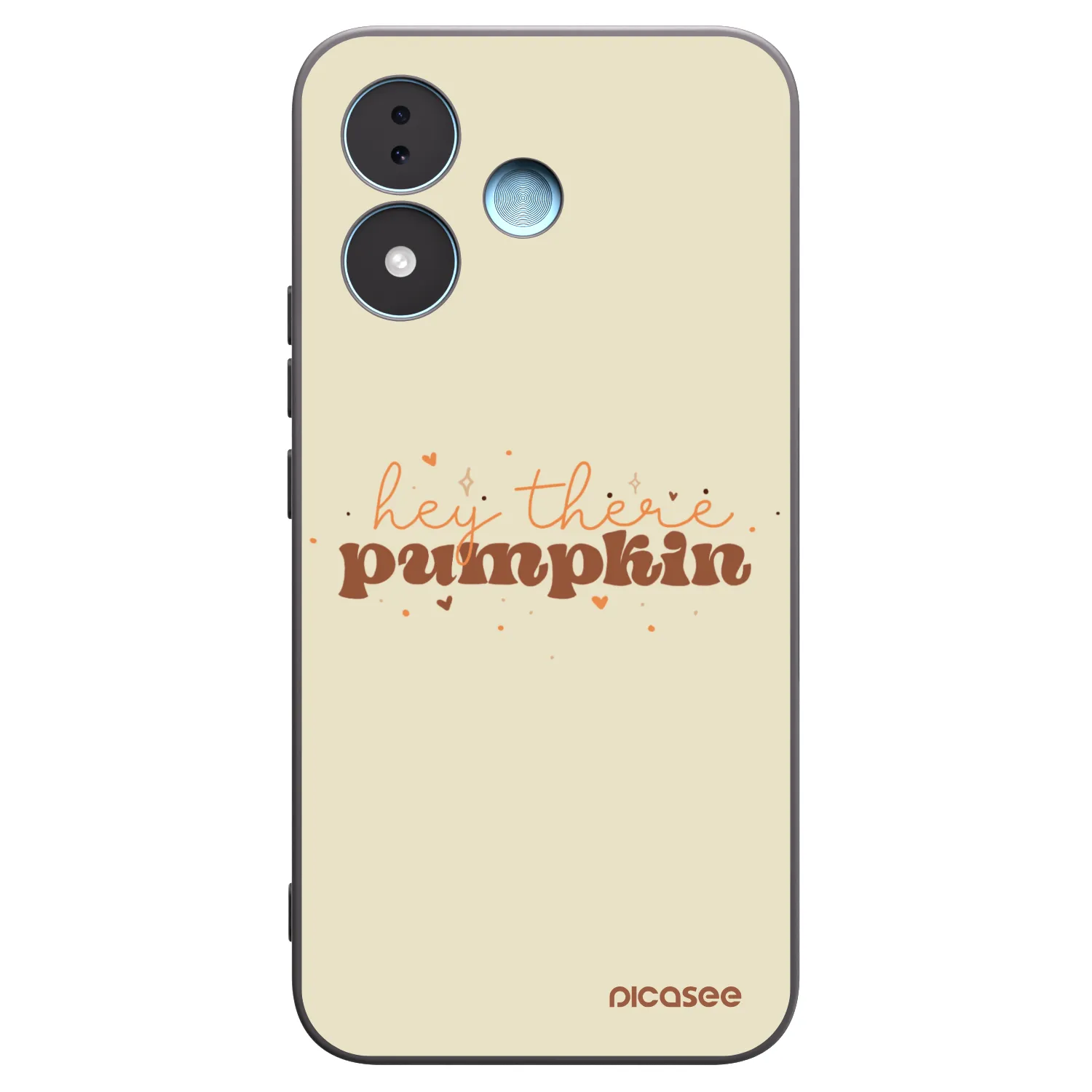 Picasee Μαύρη θήκη σιλικόνης για Xiaomi Redmi Note 17 5G - Hey there pumpkin