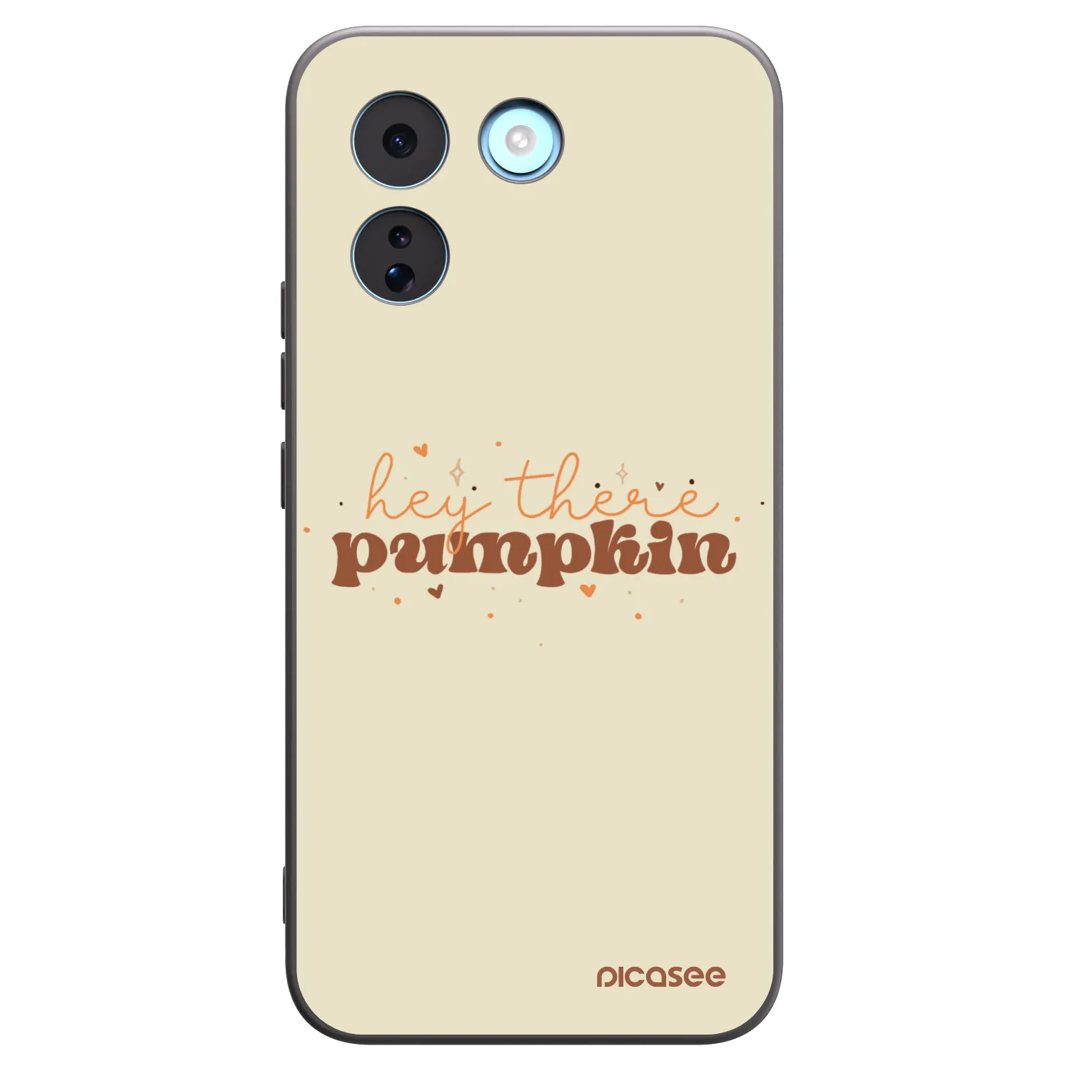 Picasee Μαύρη θήκη σιλικόνης για Xiaomi Redmi Note 17 Pro MAX 5G - Hey there pumpkin