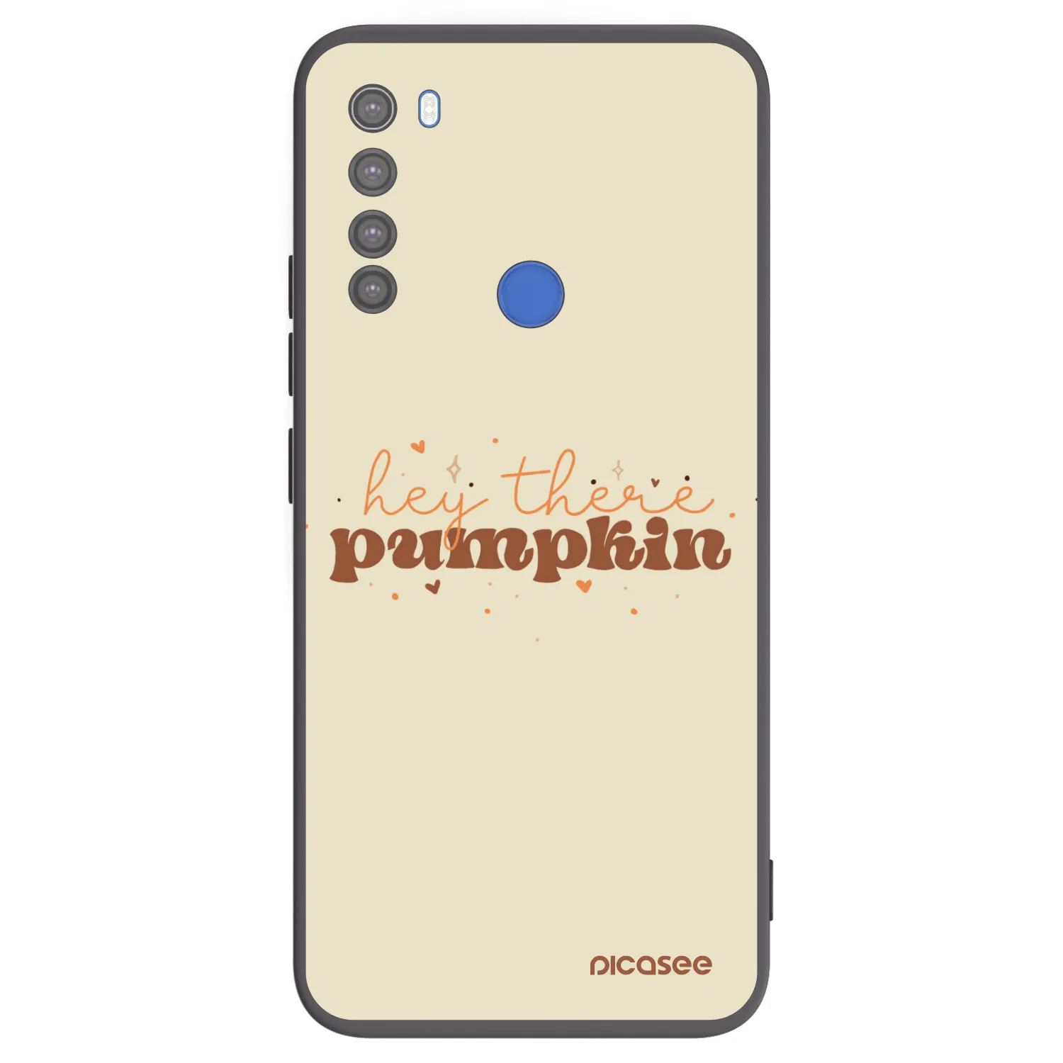 Picasee Μαύρη θήκη σιλικόνης για Xiaomi Redmi Note 8T - Hey there pumpkin