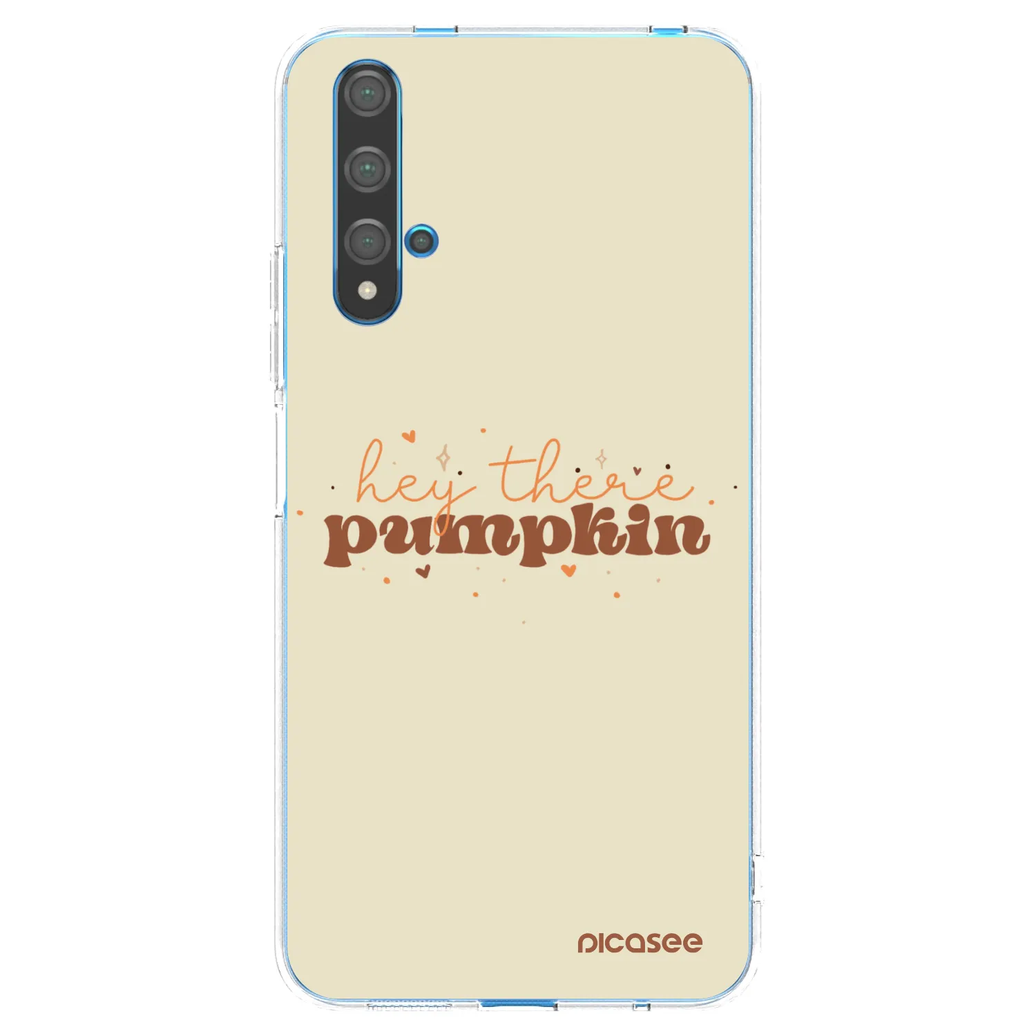Picasee διαφανής θήκη σιλικόνης Huawei Nova 5T - Hey there pumpkin