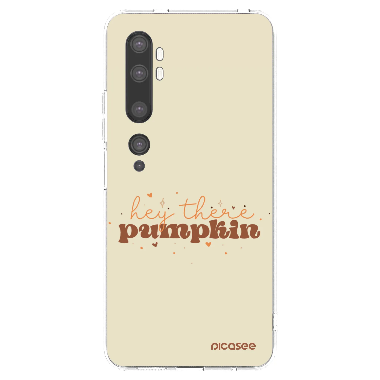 Picasee διαφανής θήκη σιλικόνης Xiaomi Mi Note 10 (Pro) - Hey there pumpkin