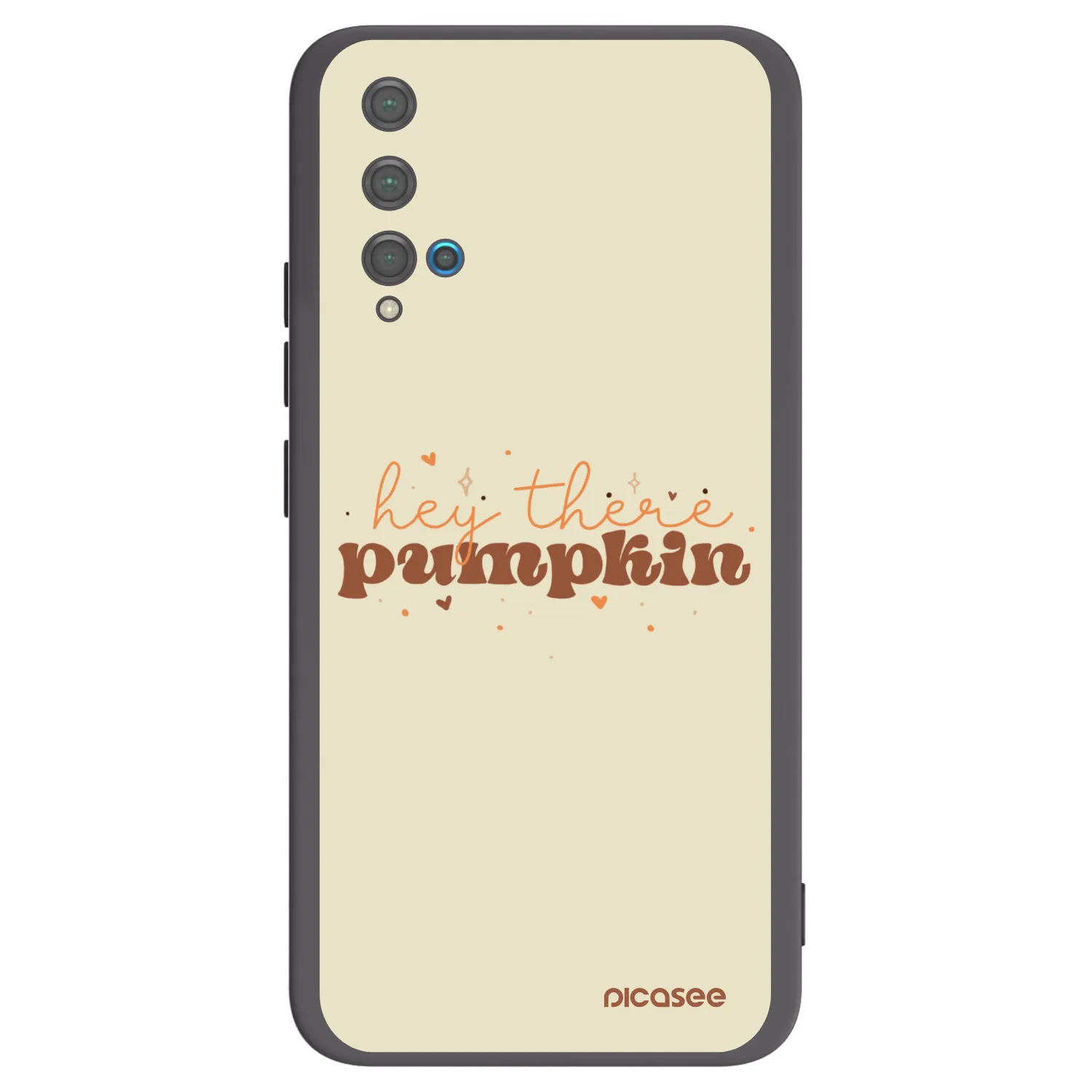 Picasee Μαύρη θήκη σιλικόνης για Huawei Nova 5T - Hey there pumpkin