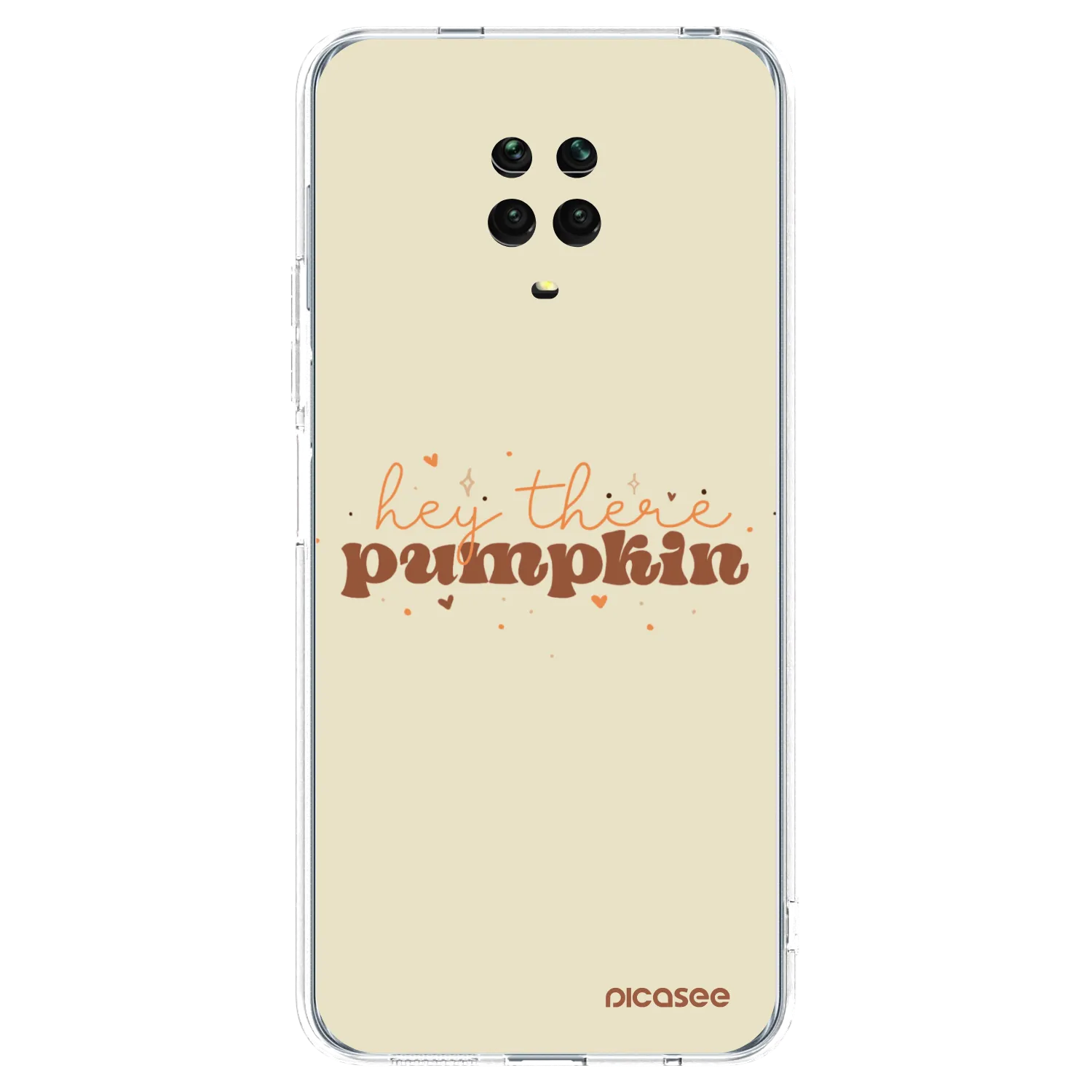 Picasee διαφανής θήκη σιλικόνης Xiaomi Redmi Note 9 Pro - Hey there pumpkin