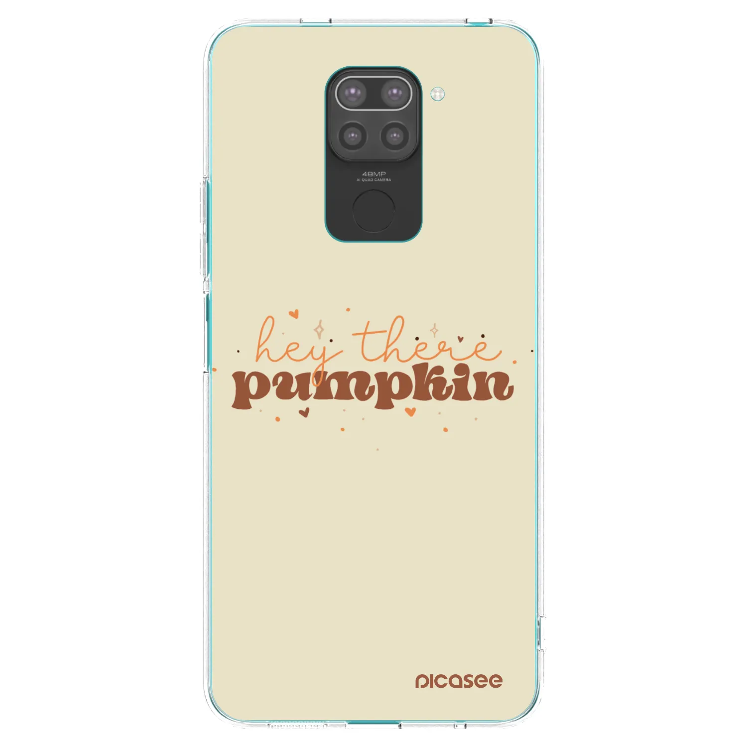 Picasee Μαύρη θήκη σιλικόνης για Xiaomi Redmi Note 9 - Hey there pumpkin