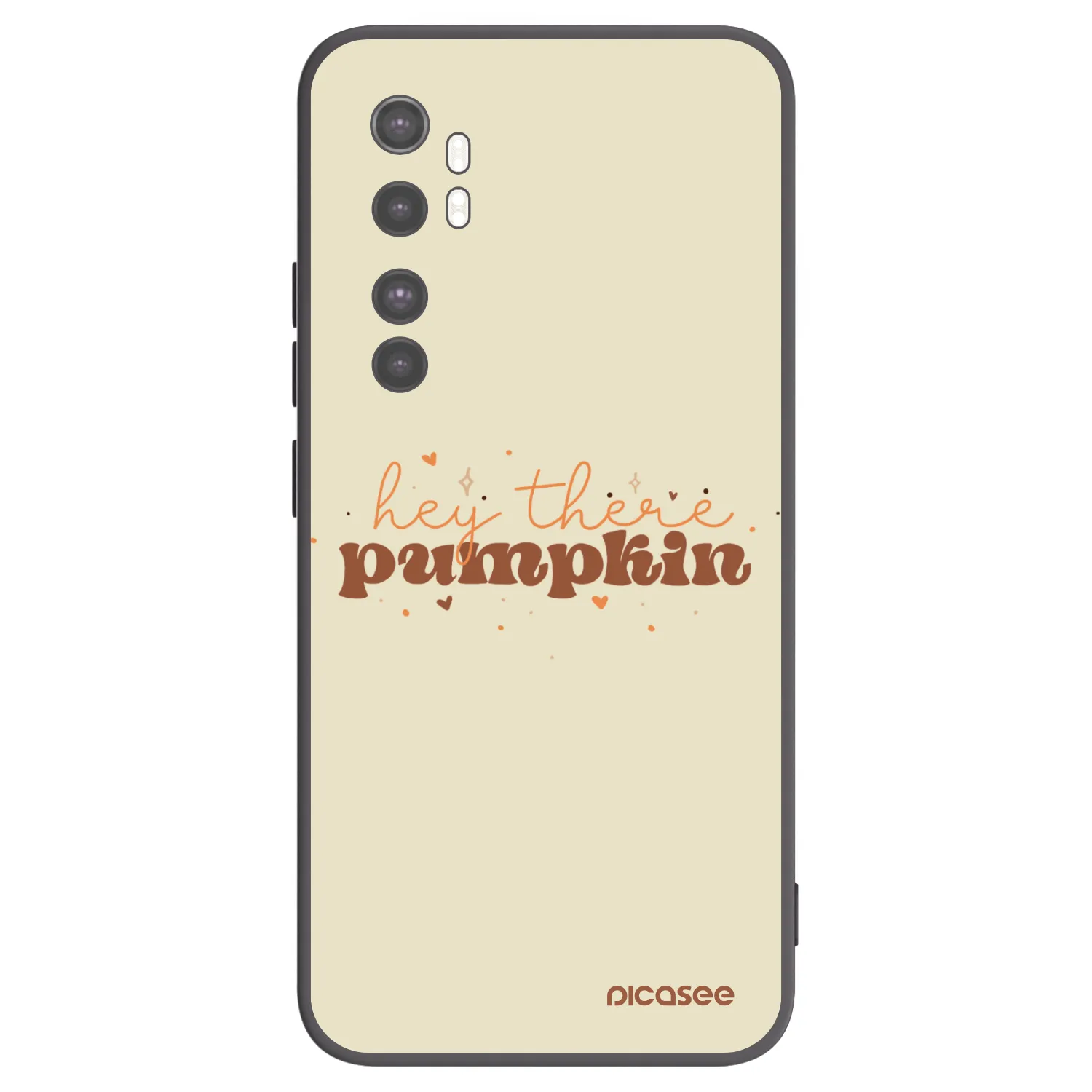 Picasee Μαύρη θήκη σιλικόνης για Xiaomi Mi Note 10 Lite - Hey there pumpkin