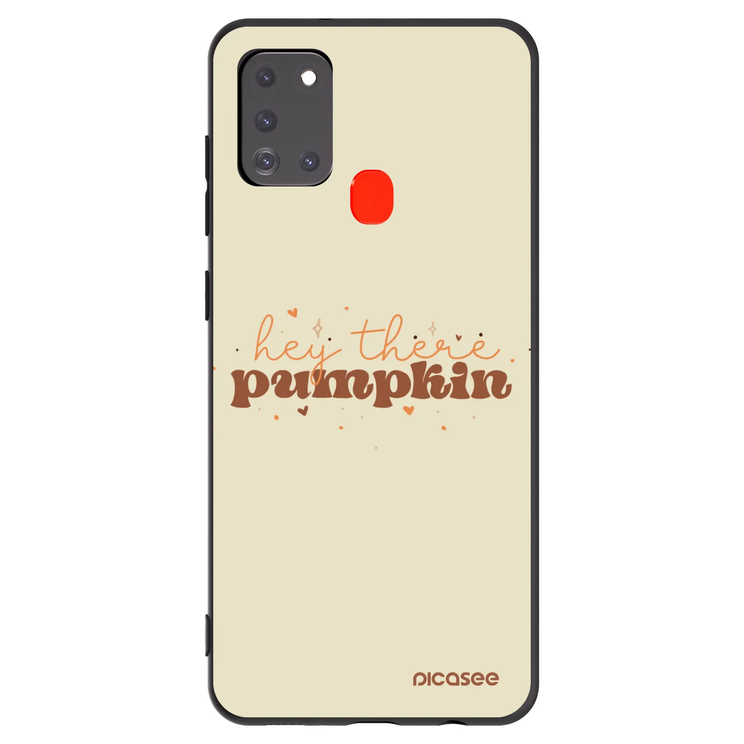 Picasee Μαύρη θήκη σιλικόνης για Samsung Galaxy A21s - Hey there pumpkin