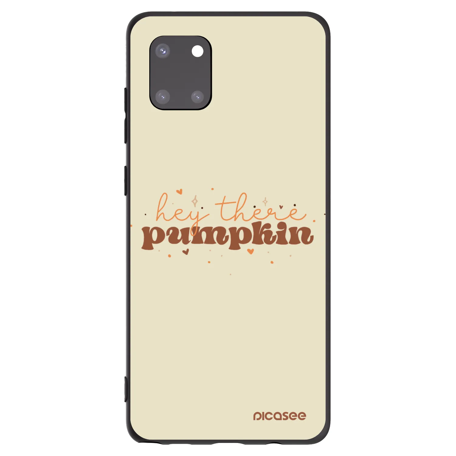 Picasee Μαύρη θήκη σιλικόνης για Samsung Galaxy Note 10 Lite N770F - Hey there pumpkin