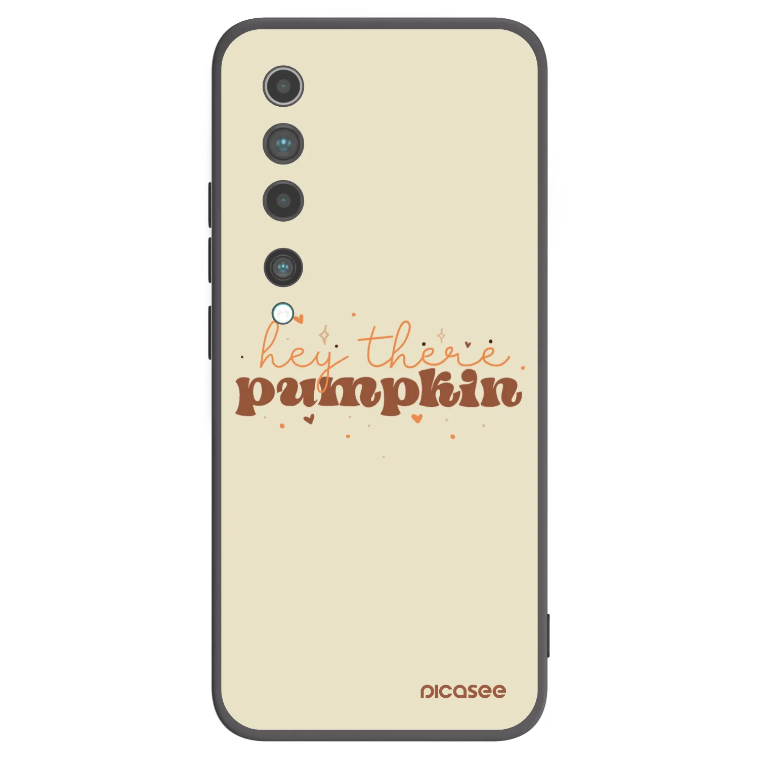 Picasee Μαύρη θήκη σιλικόνης για Xiaomi Mi 10 - Hey there pumpkin