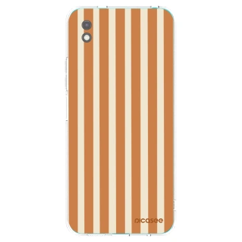 Picasee Μαύρη θήκη σιλικόνης για Xiaomi Redmi 9A - Orange lines