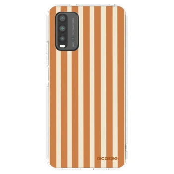 Picasee διαφανής θήκη σιλικόνης Xiaomi Redmi 9T - Orange lines