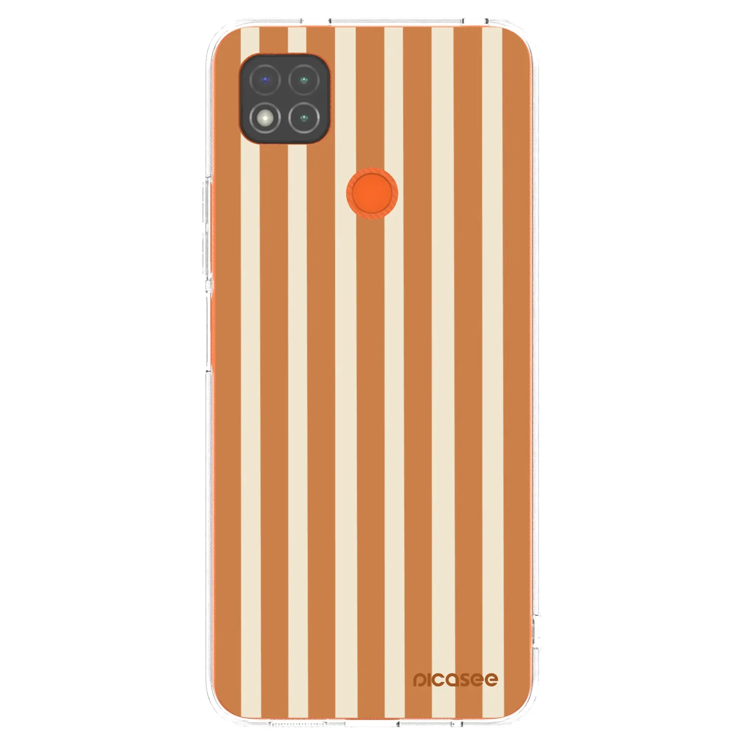 Picasee διαφανής θήκη σιλικόνης Xiaomi Redmi 9C - Orange lines