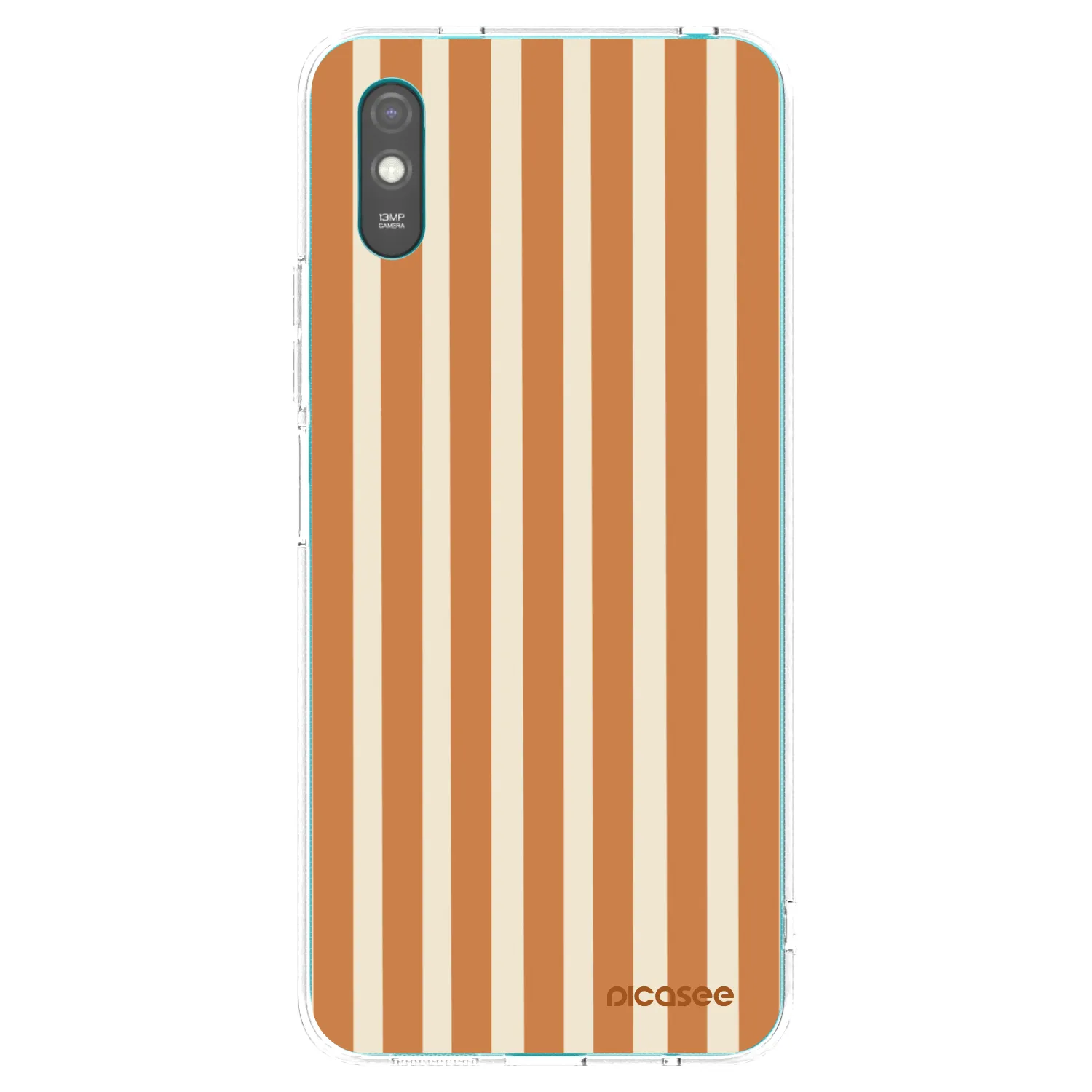 Picasee διαφανής θήκη σιλικόνης Xiaomi Redmi 9A - Orange lines
