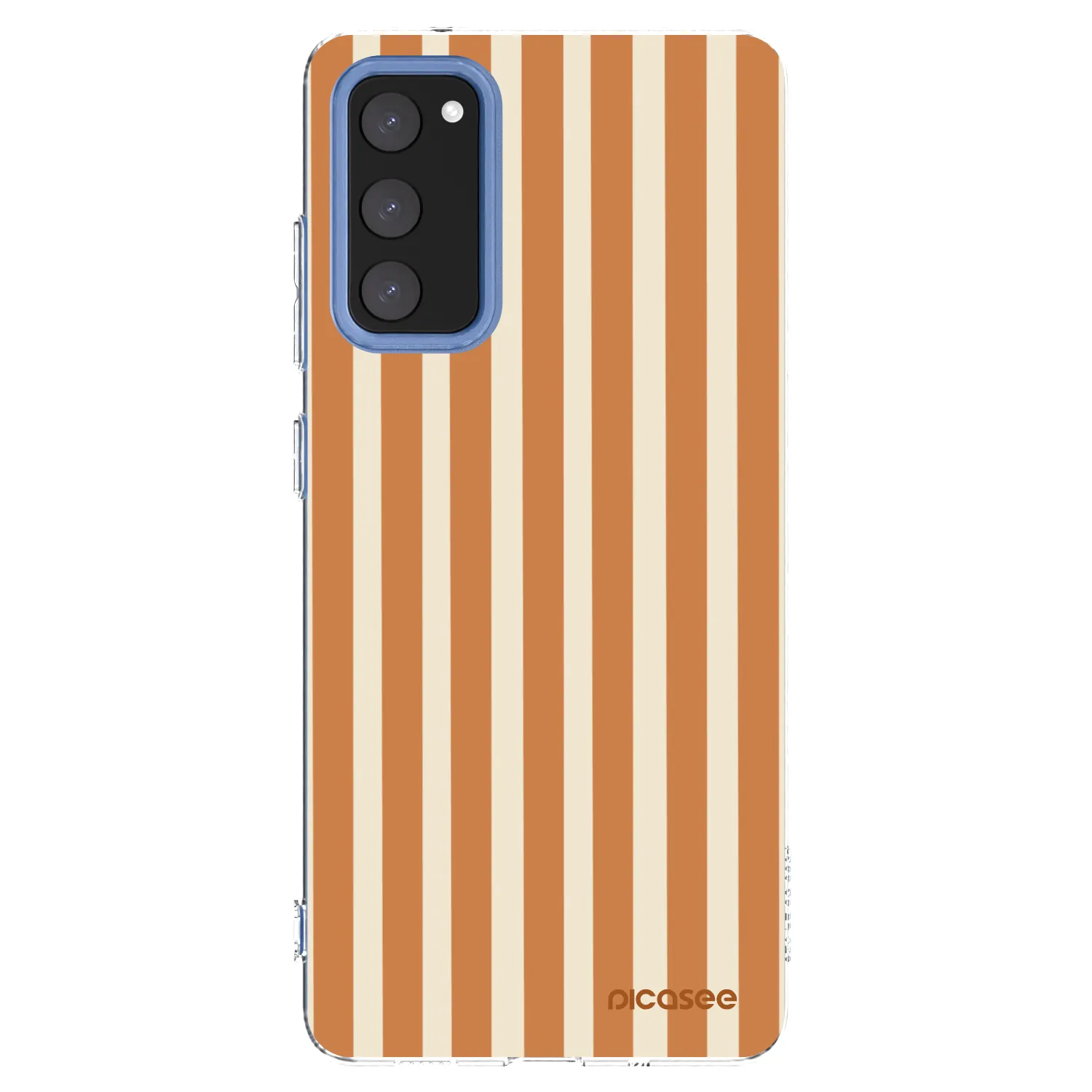 Picasee διαφανής θήκη σιλικόνης Samsung Galaxy S20 FE - Orange lines
