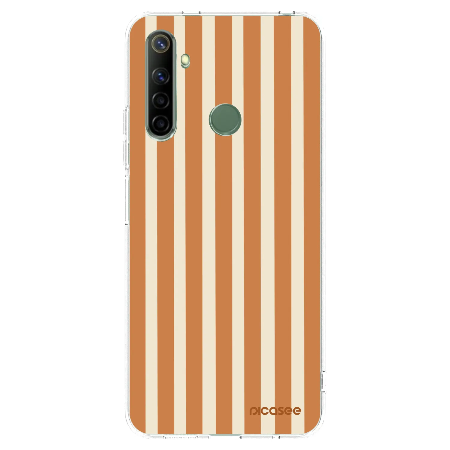 Picasee διαφανής θήκη σιλικόνης Realme 6i - Orange lines