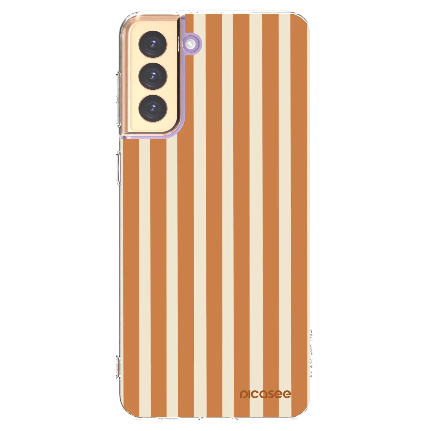Picasee διαφανής θήκη σιλικόνης Samsung Galaxy S21+ 5G G996F - Orange lines