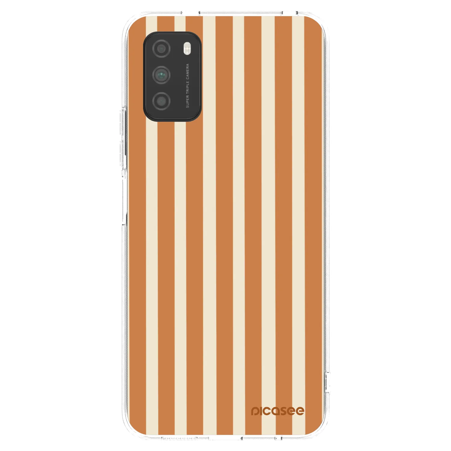 Picasee διαφανής θήκη σιλικόνης Xiaomi Poco M3 - Orange lines