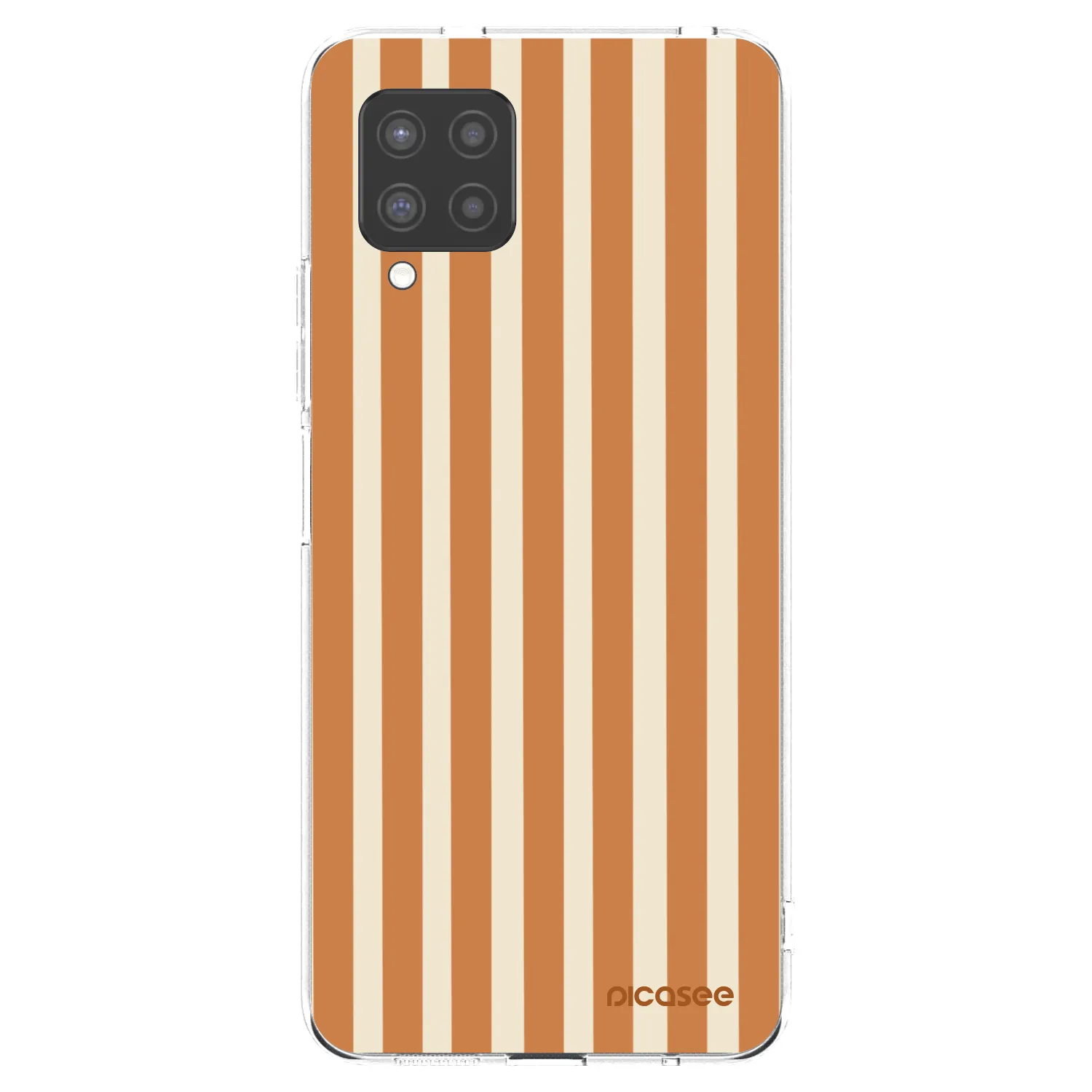 Picasee διαφανής θήκη σιλικόνης Samsung Galaxy A42 A426B - Orange lines