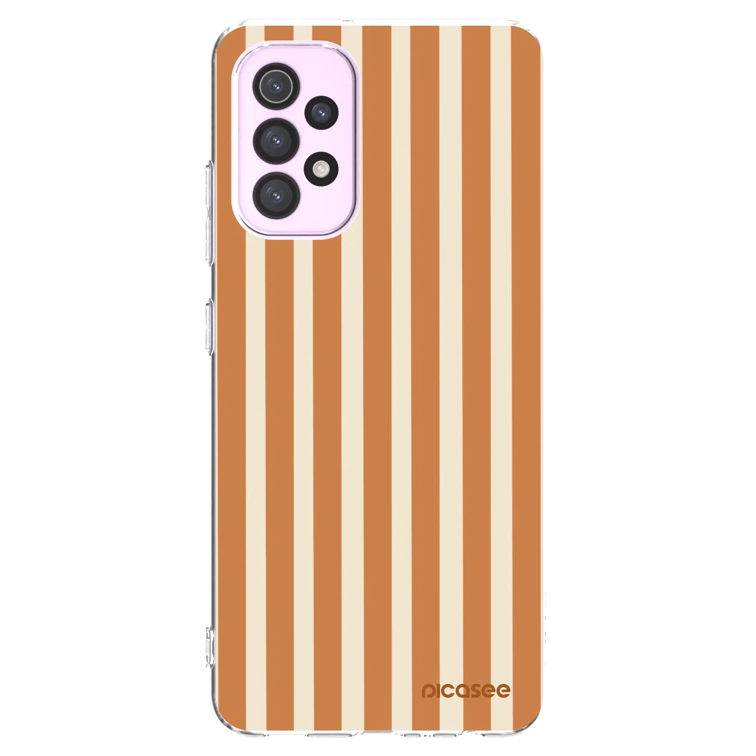 Picasee διαφανής θήκη σιλικόνης Samsung Galaxy A32 5G A326B - Orange lines