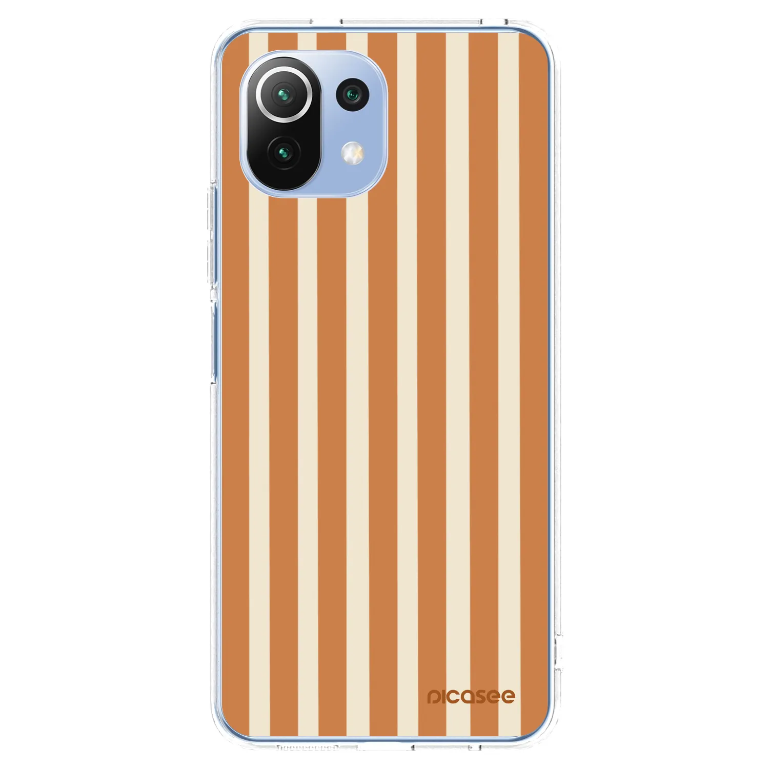 Picasee διαφανής θήκη σιλικόνης Xiaomi Mi 11 Lite - Orange lines