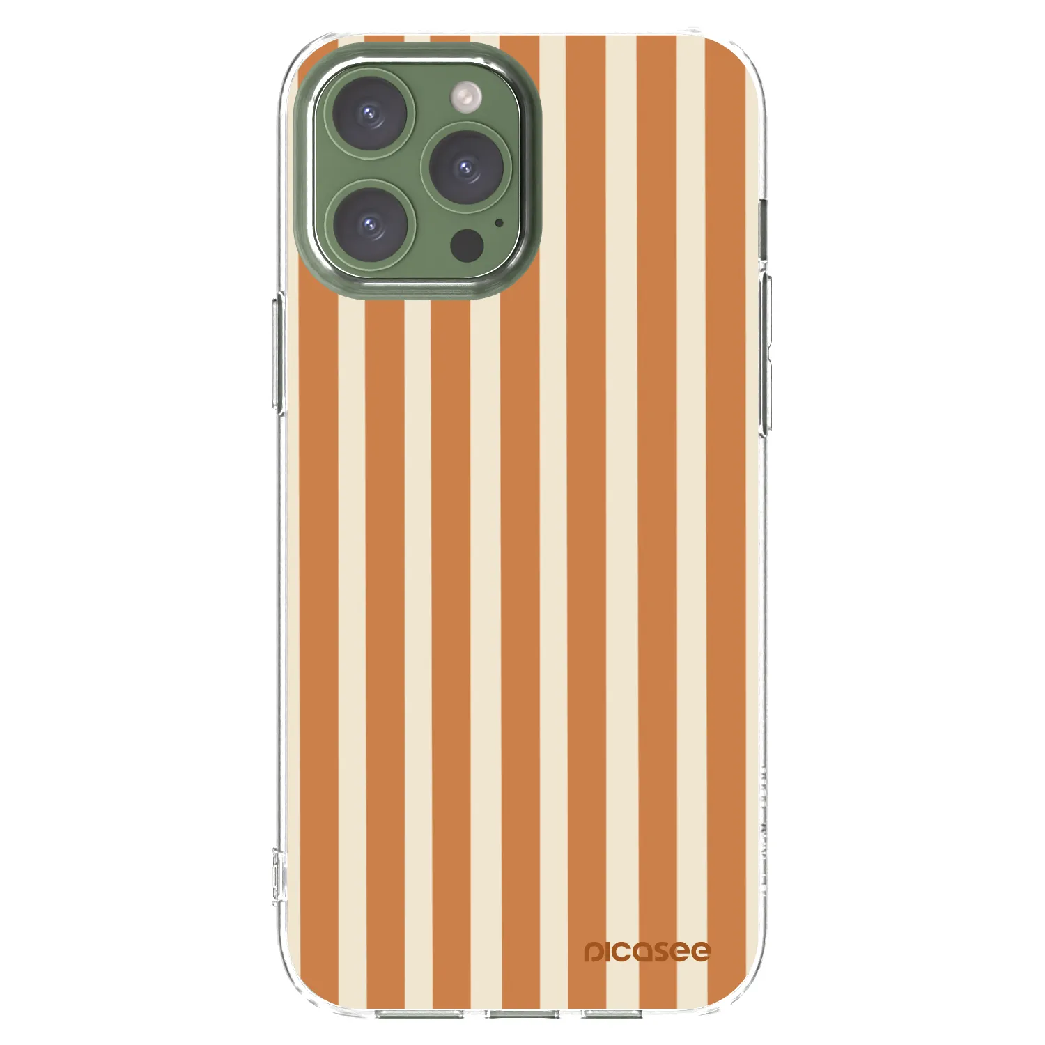 Picasee διαφανής θήκη σιλικόνης Apple iPhone 13 Pro Max - Orange lines