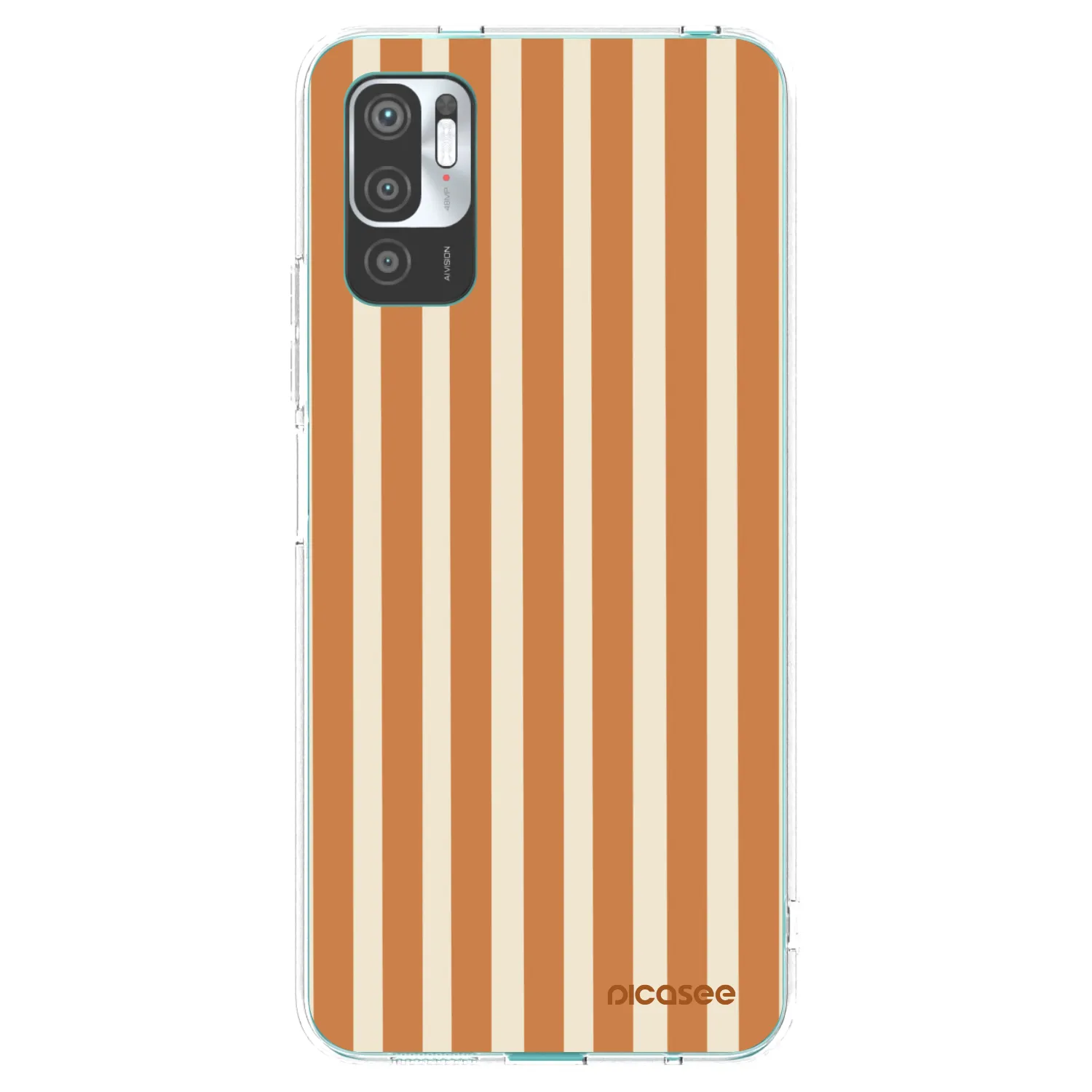 Picasee διαφανής θήκη σιλικόνης Xiaomi Redmi Note 10 5G - Orange lines