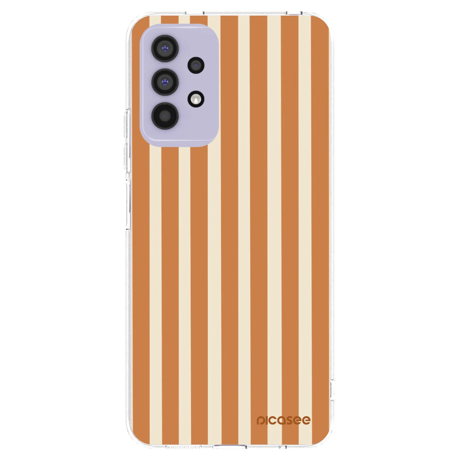 Picasee διαφανής θήκη σιλικόνης Samsung Galaxy A32 4G SM-A325F - Orange lines