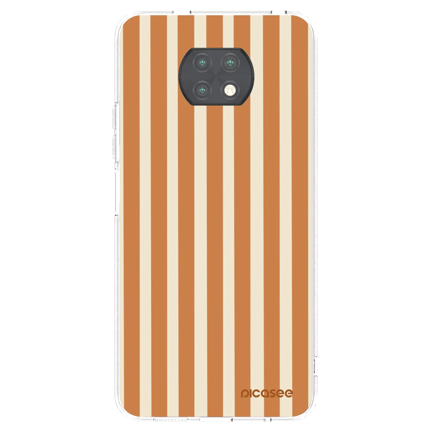 Picasee διαφανής θήκη σιλικόνης Xiaomi Redmi Note 9T - Orange lines
