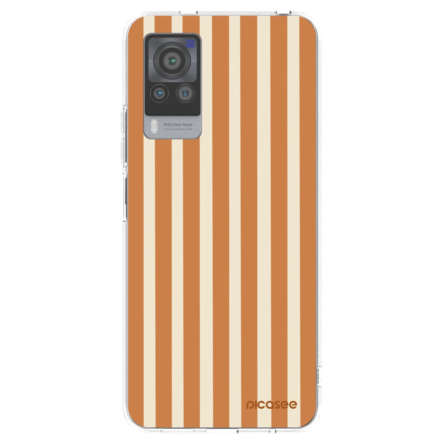 Picasee διαφανής θήκη σιλικόνης Vivo X60 Pro 5G - Orange lines