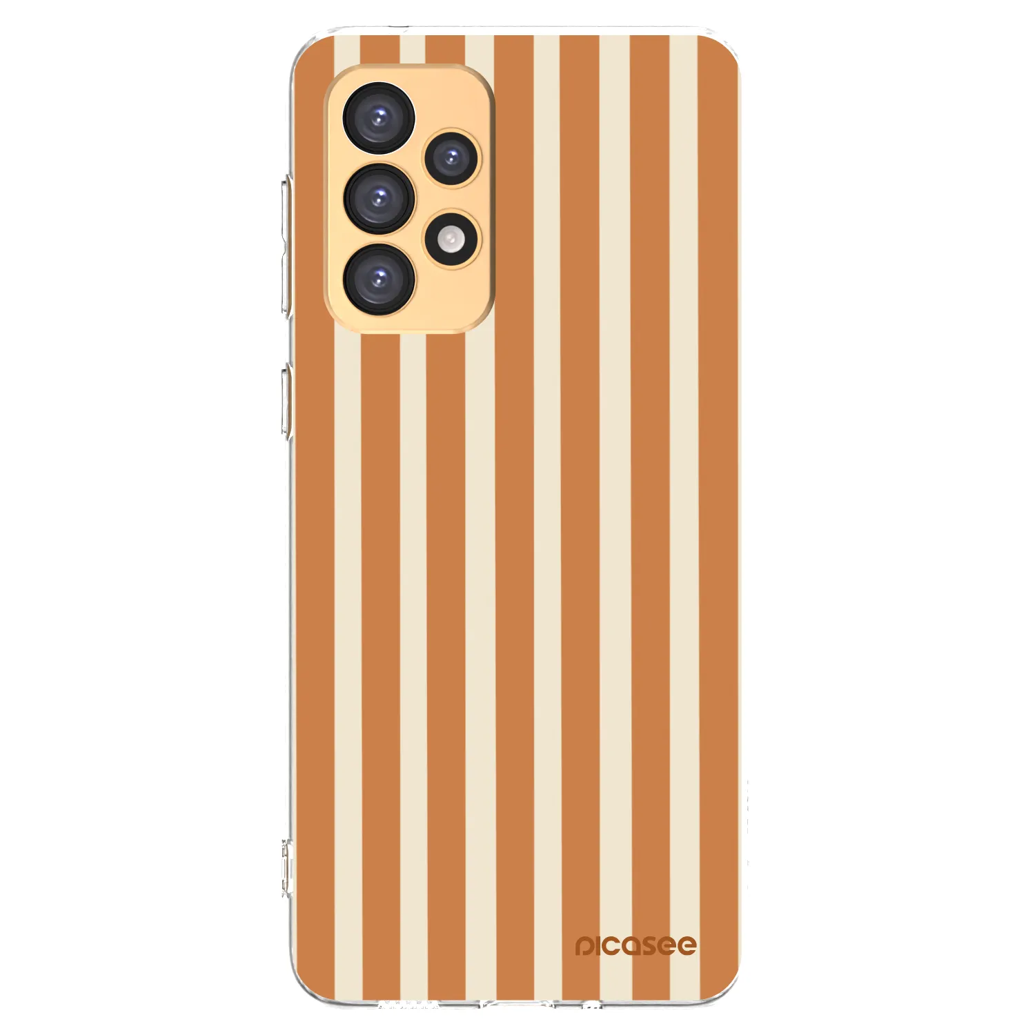 Picasee διαφανής θήκη σιλικόνης Samsung Galaxy A33 5G A336 - Orange lines