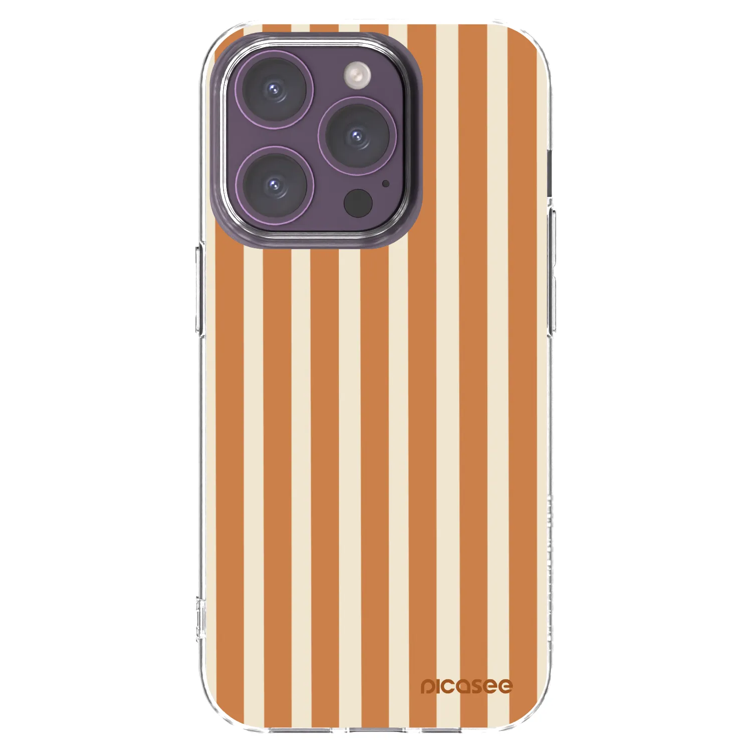 Picasee διαφανής θήκη σιλικόνης Apple iPhone 14 Pro - Orange lines