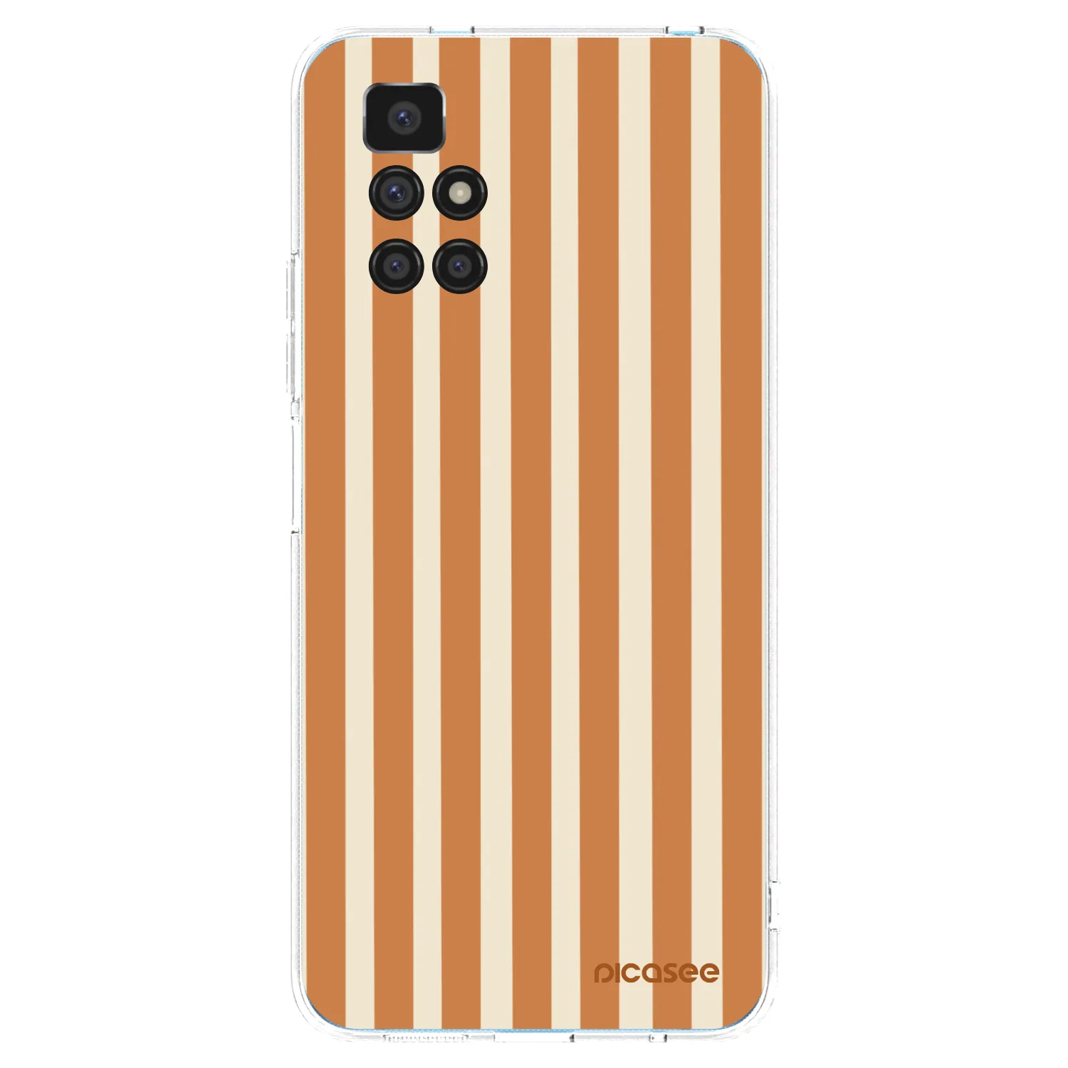 Picasee διαφανής θήκη σιλικόνης Xiaomi Redmi 10 (2022) - Orange lines