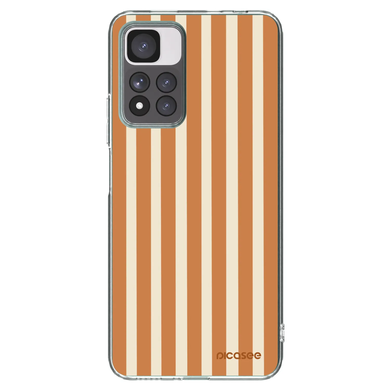 Picasee διαφανής θήκη σιλικόνης Xiaomi Redmi Note 11 Pro+ 5G - Orange lines