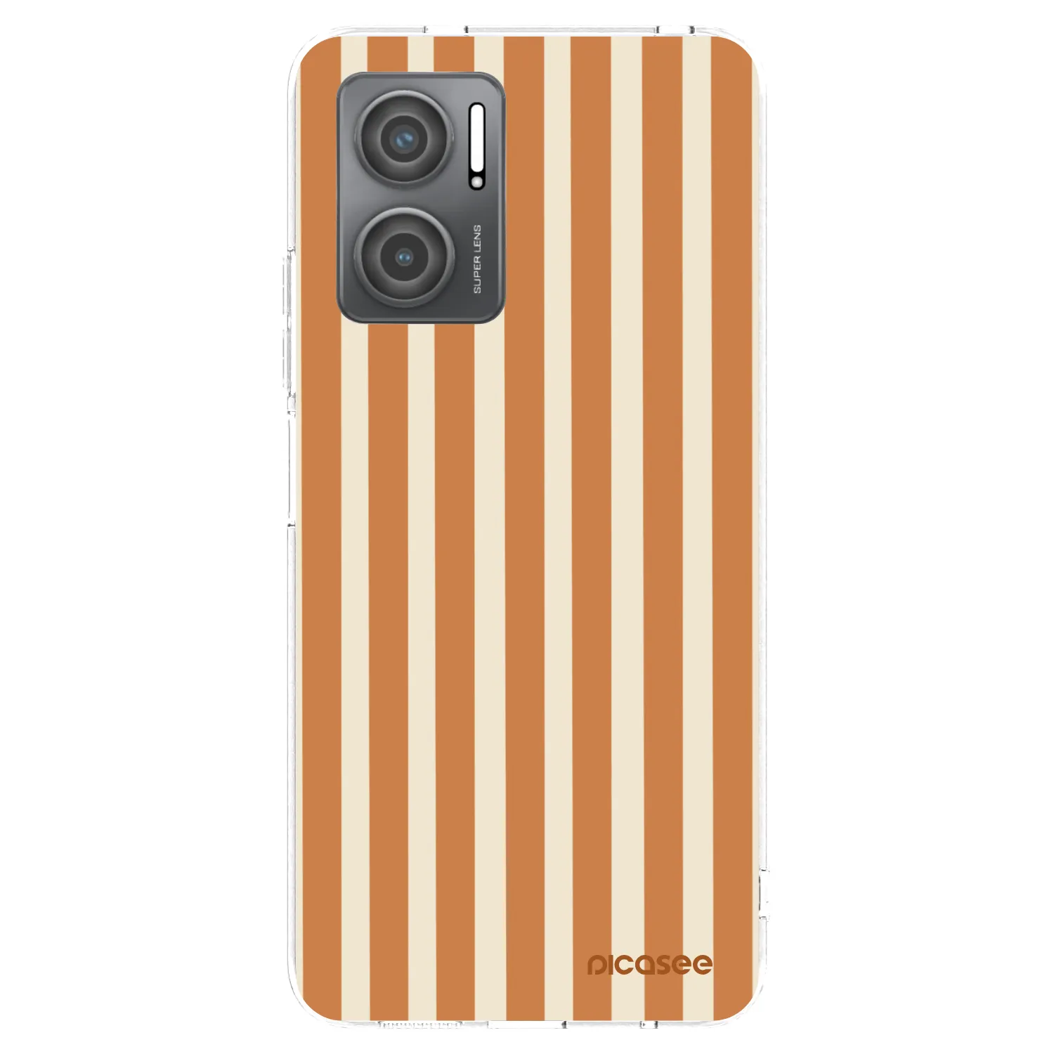 Picasee διαφανής θήκη σιλικόνης Xiaomi Redmi 10 5G - Orange lines