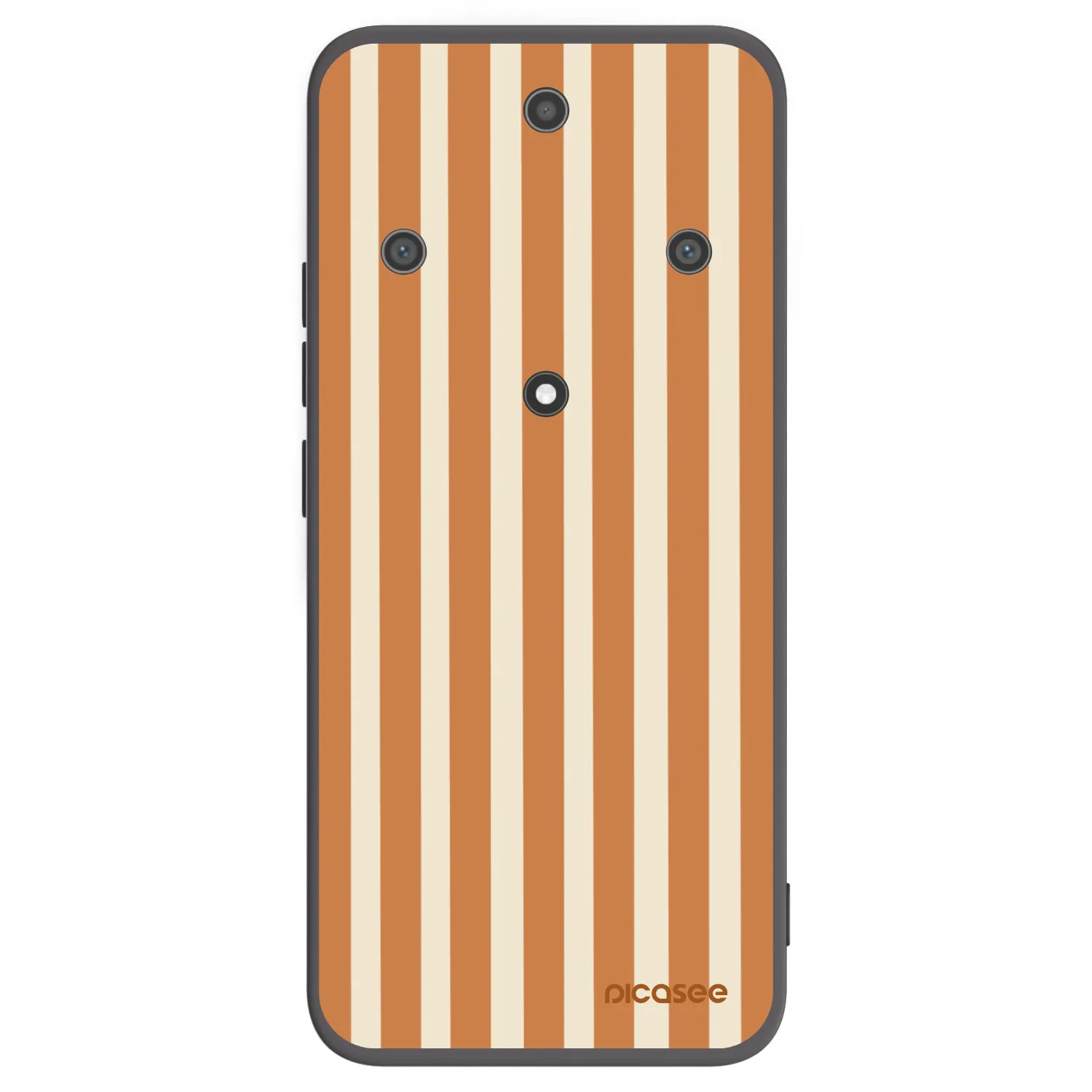 Picasee Μαύρη θήκη σιλικόνης για Honor Magic5 Lite 5G - Orange lines