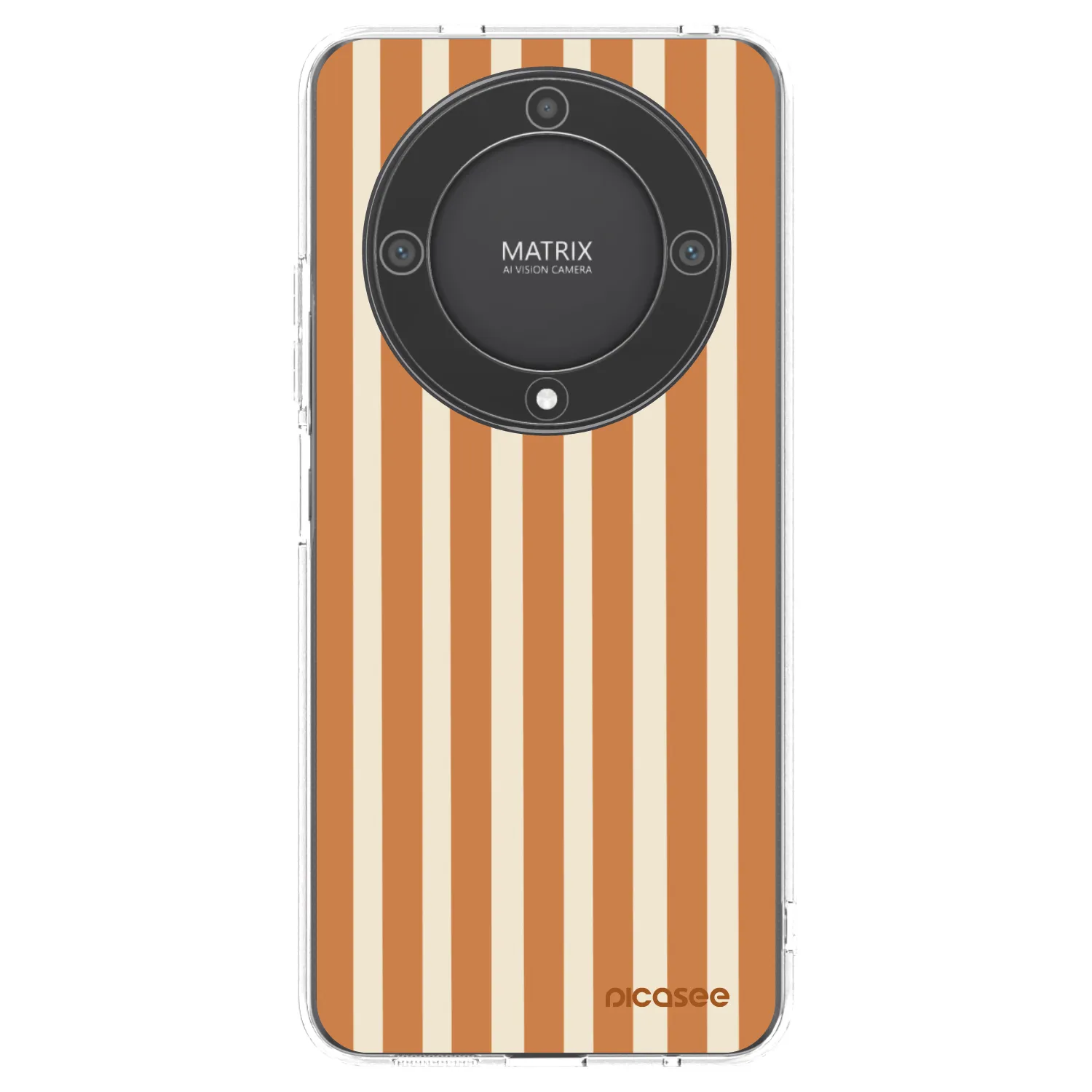Picasee διαφανής θήκη σιλικόνης Honor Magic5 Lite 5G - Orange lines