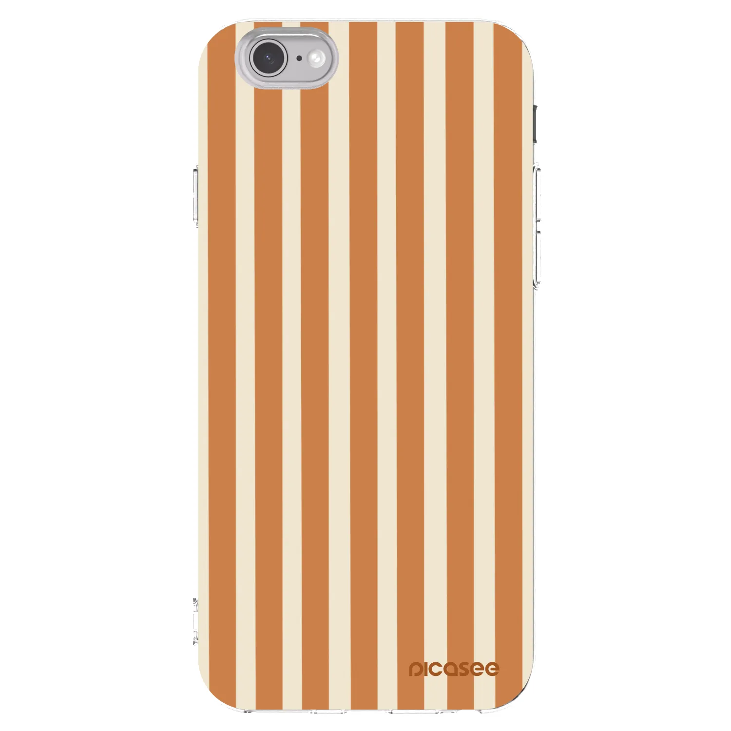 Picasee διαφανής θήκη σιλικόνης Apple iPhone 6/6S - Orange lines