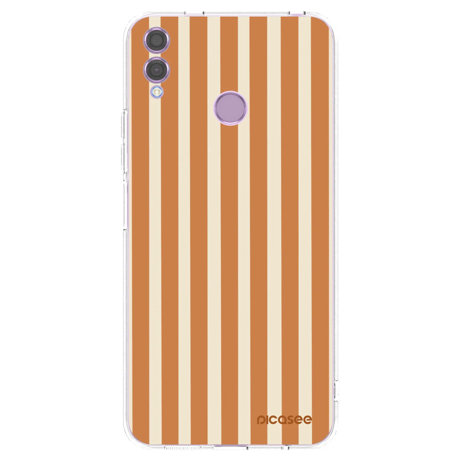 Picasee διαφανής θήκη σιλικόνης Honor 8X - Orange lines
