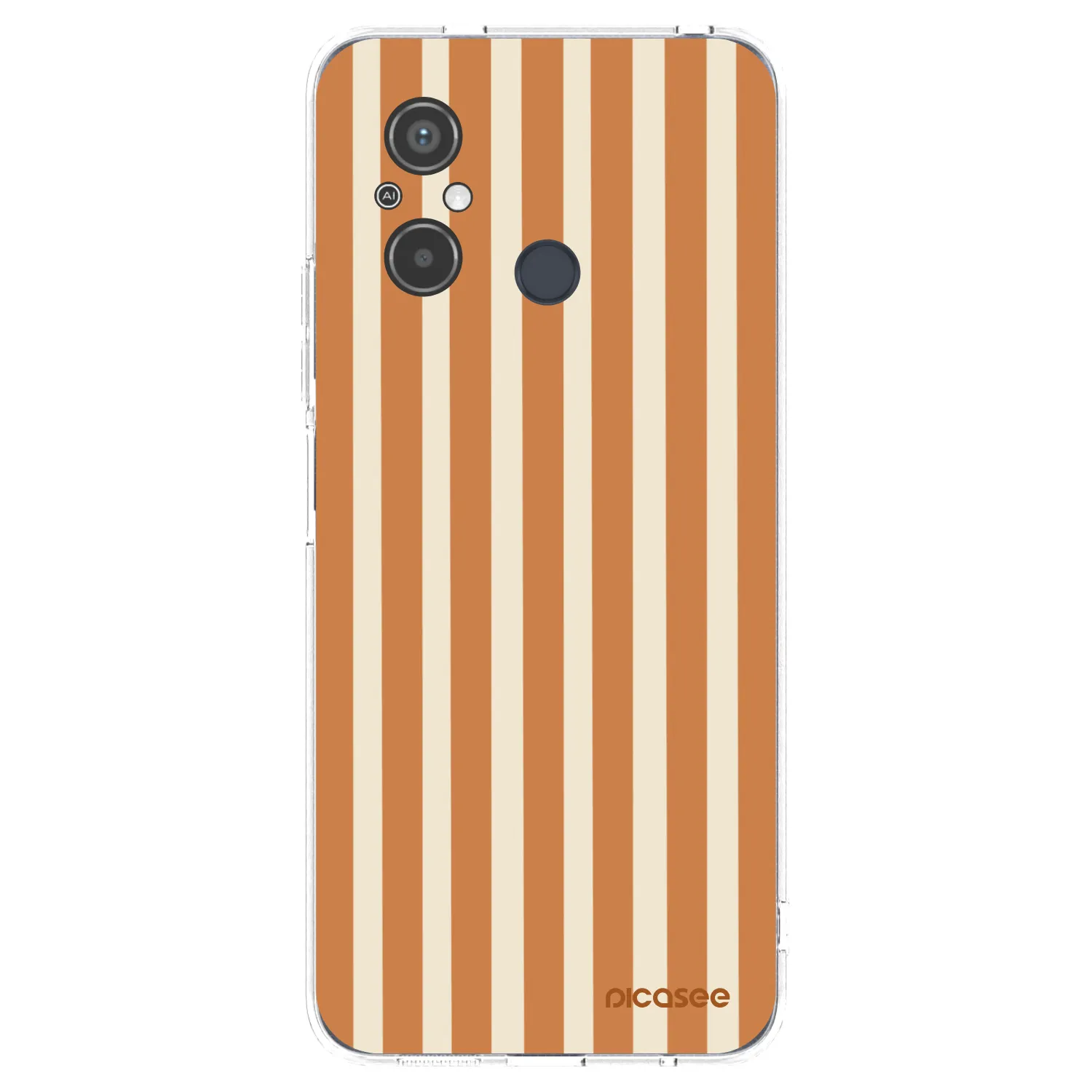 Picasee διαφανής θήκη σιλικόνης Xiaomi Redmi 12C - Orange lines