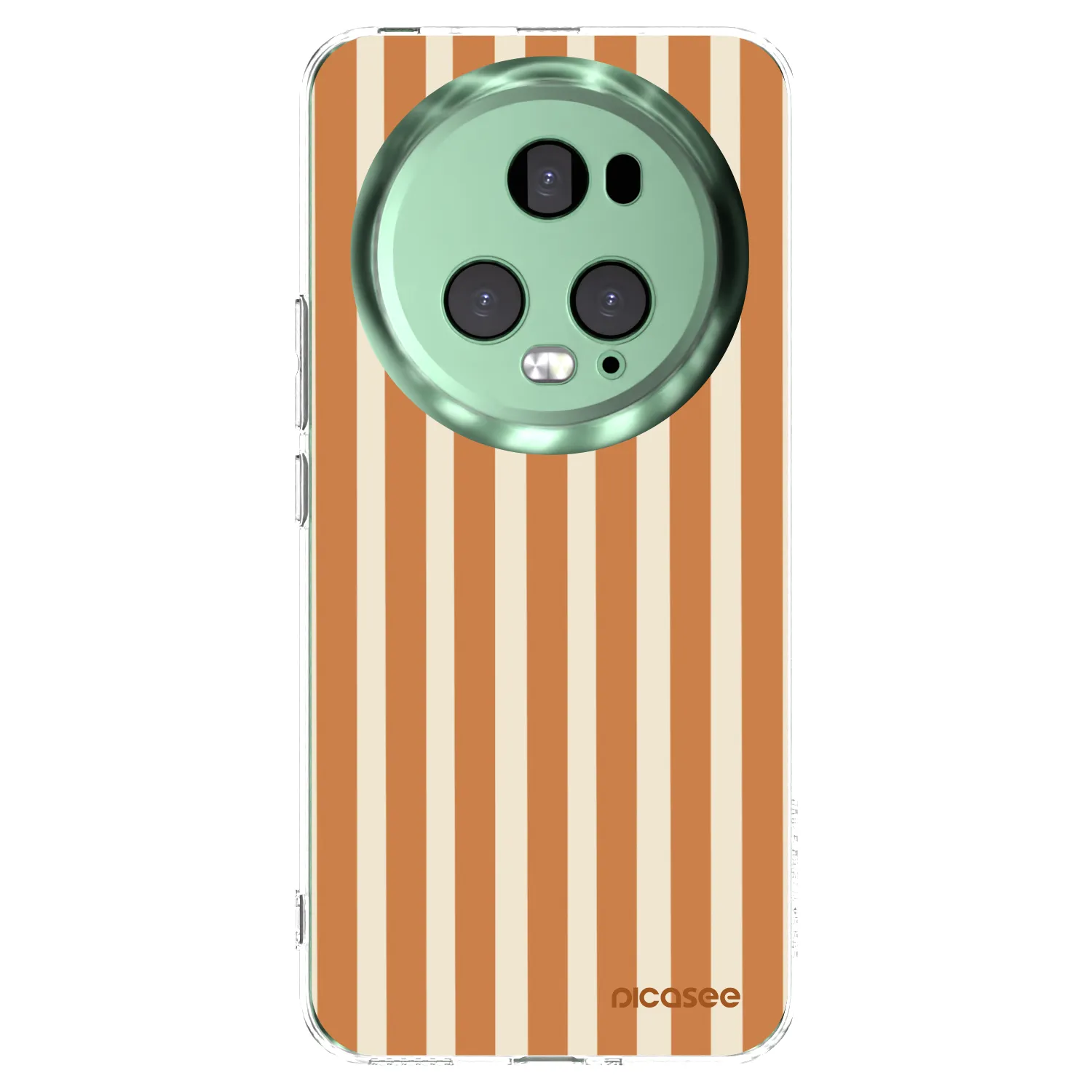 Picasee διαφανής θήκη σιλικόνης Honor Magic5 Pro - Orange lines