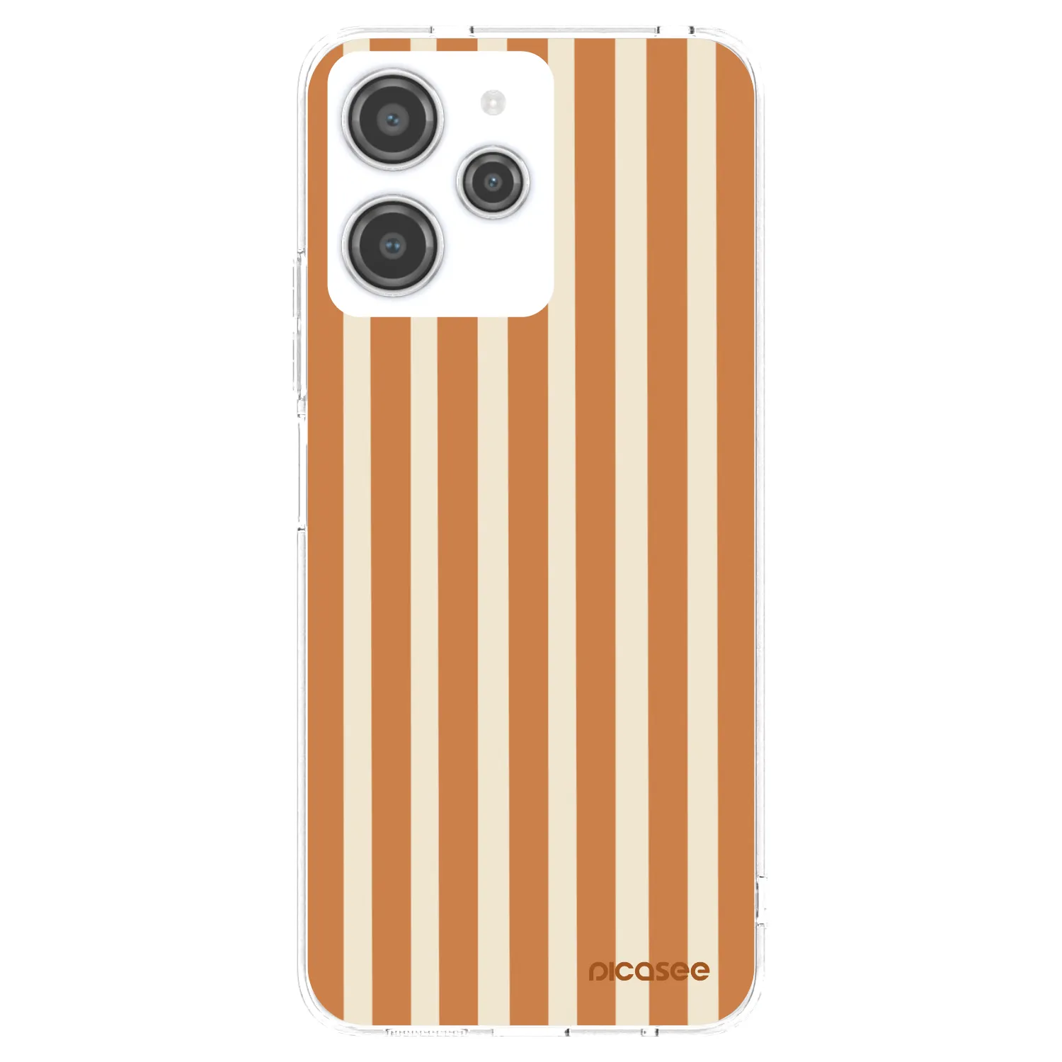 Picasee διαφανής θήκη σιλικόνης Xiaomi Redmi 12 4G - Orange lines