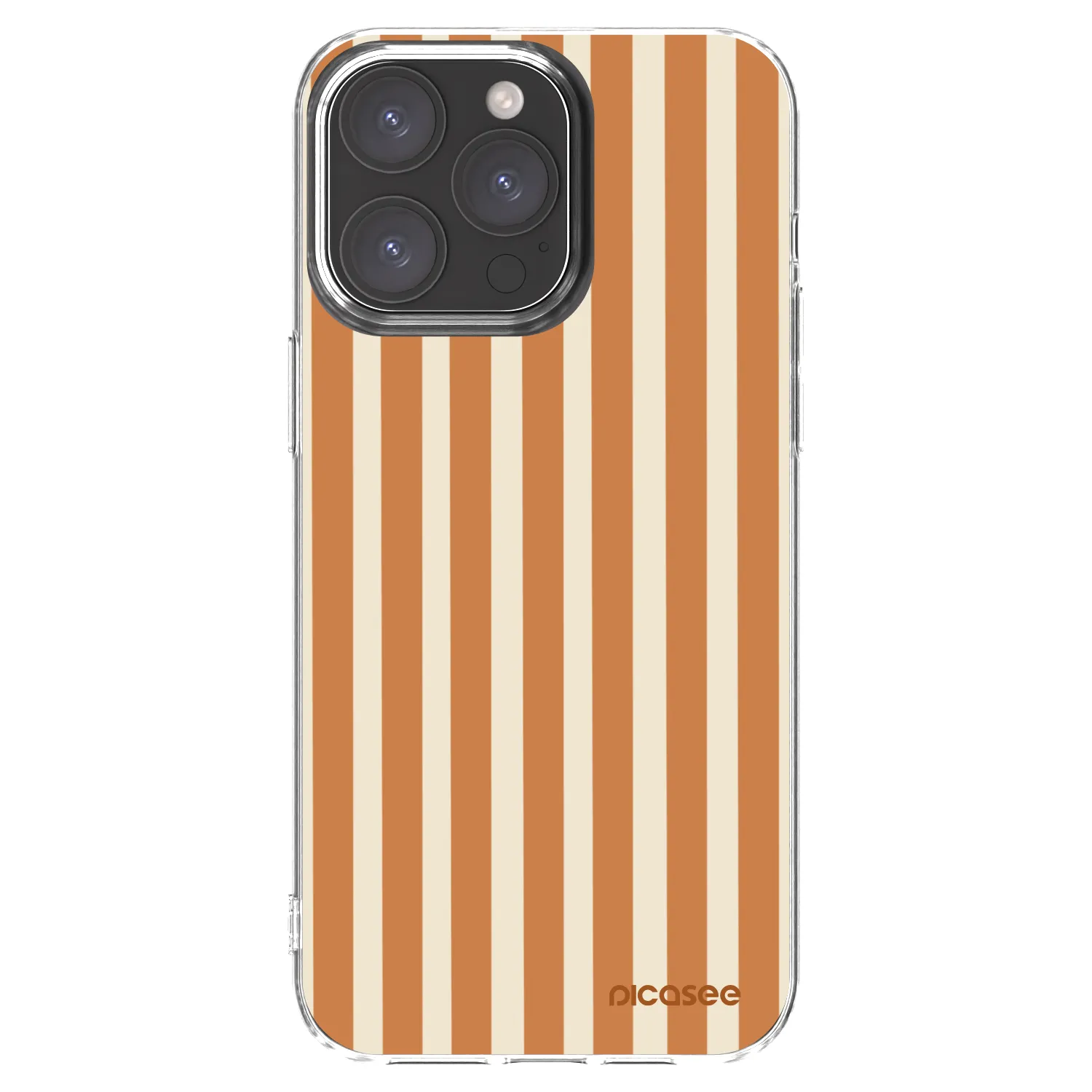 Picasee διαφανής θήκη σιλικόνης Apple iPhone 15 Pro Max - Orange lines