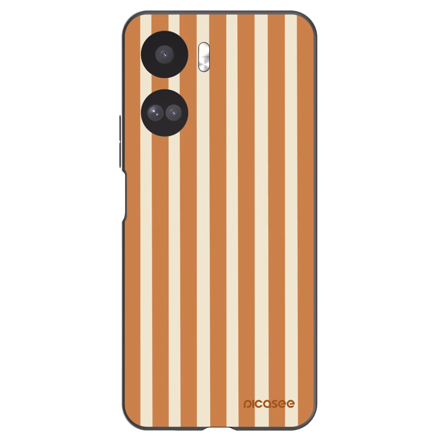 Picasee Μαύρη θήκη σιλικόνης για Honor 90 Lite 5G - Orange lines