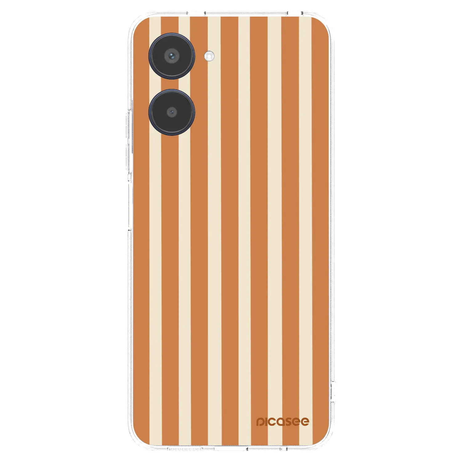 Picasee διαφανής θήκη σιλικόνης Realme 10 4G - Orange lines