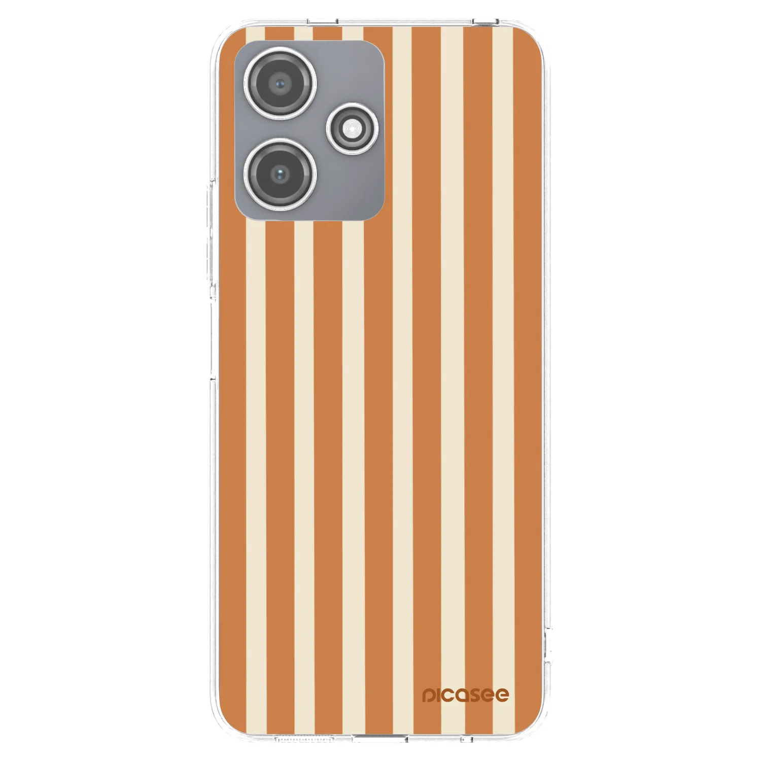 Picasee διαφανής θήκη σιλικόνης Xiaomi Redmi 12 5G - Orange lines