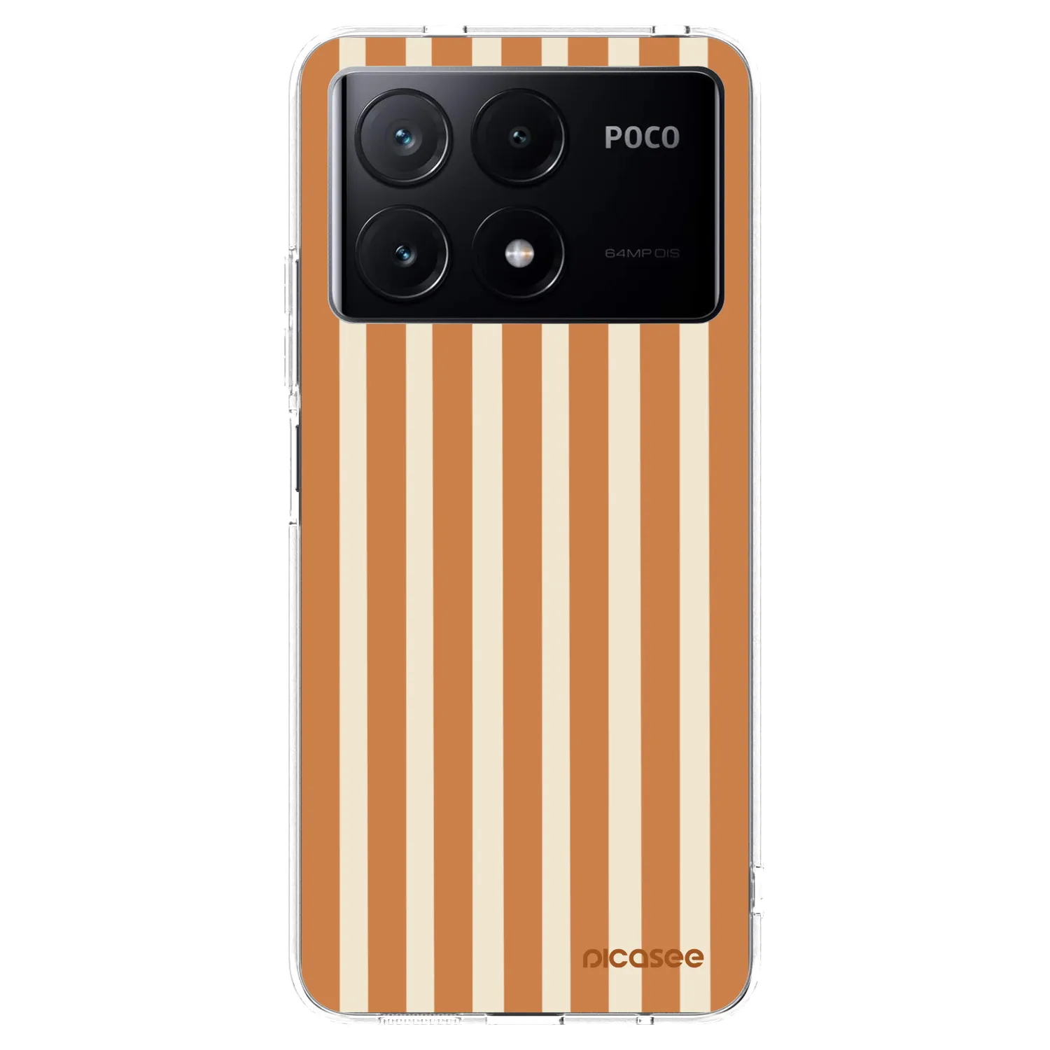 Picasee διαφανής θήκη σιλικόνης Xiaomi Poco X6 Pro - Orange lines